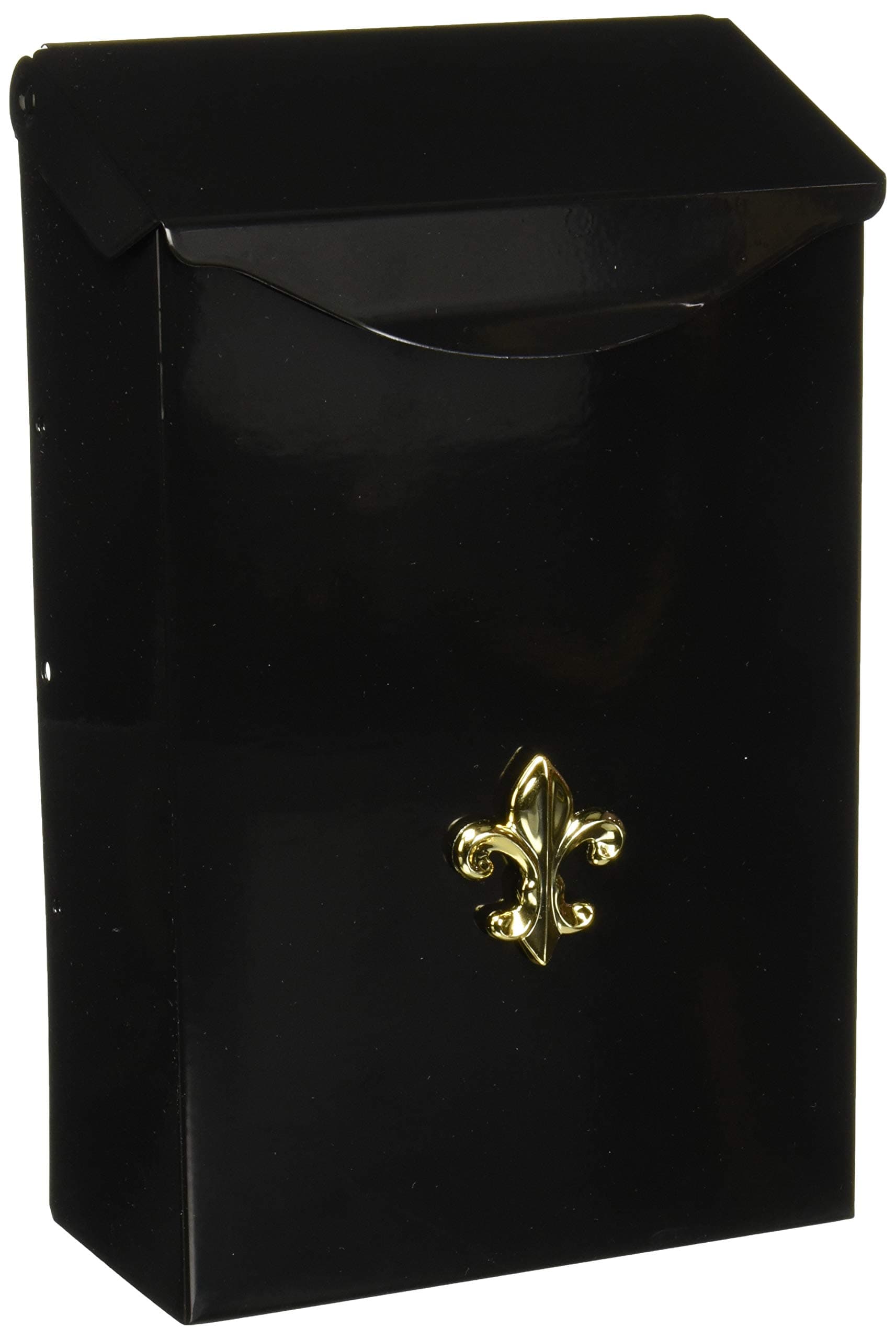 Gibraltar Mailboxes Classic Small Capacity Galvanized Steel Black, Wall-Mount Mailbox, Bw110000