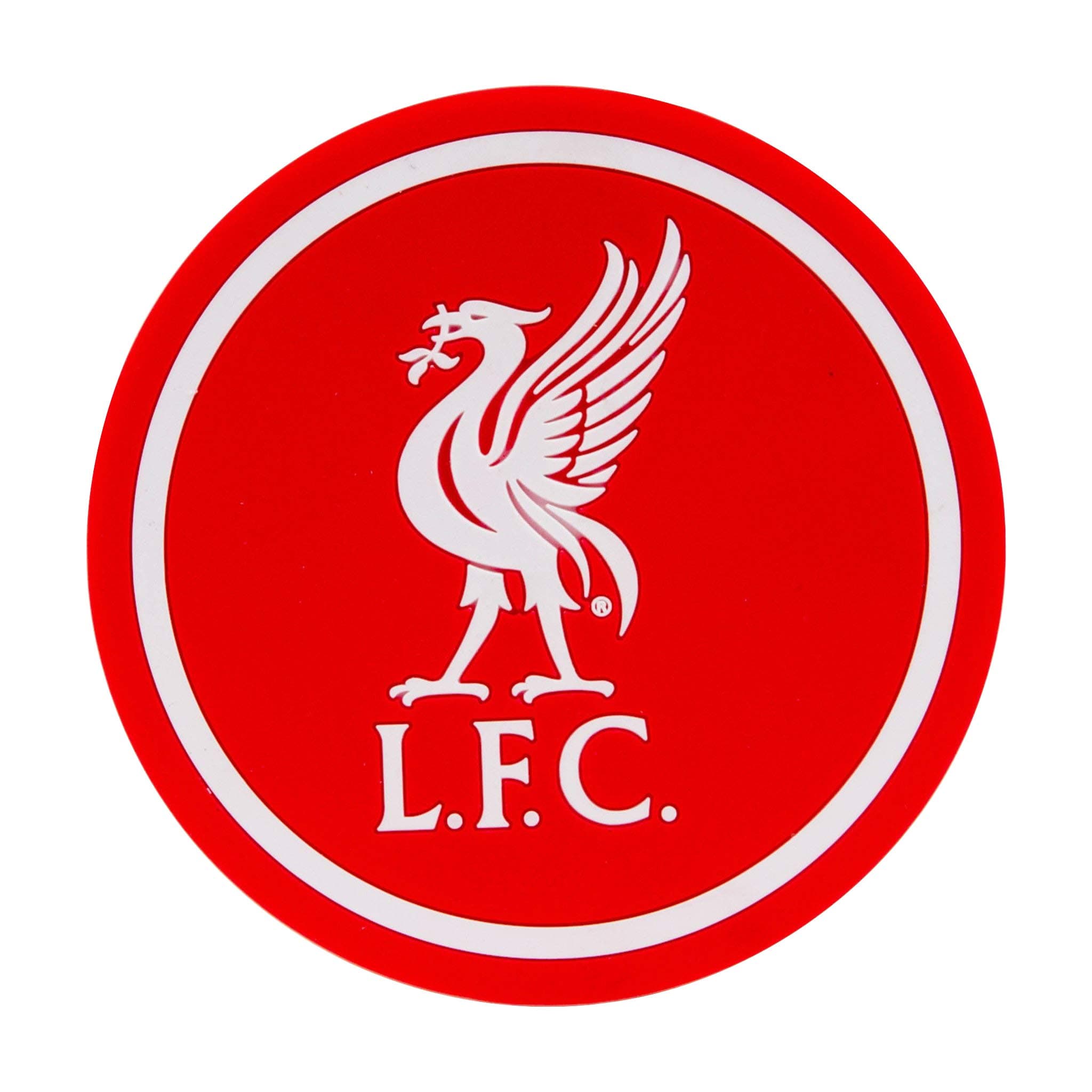 Liverpool F.C. Soft Rubber Round Crest Coaster 2 Pack