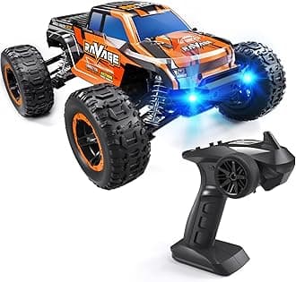 Loolinn | Durable RC Cars for Kids - Hobby Grade, 1/16 RC Truck, Top Speed 19mph, Adjustable Speed, Off-Road, 4WD - Upgradeable Remote Control Car (Gift for Boys and Adults)