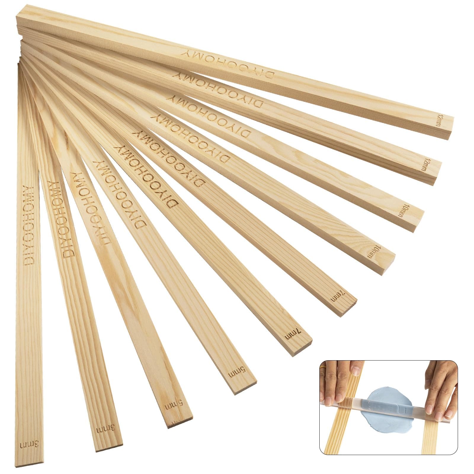 DIYOOHOMY 17in Rolling Pin Guides