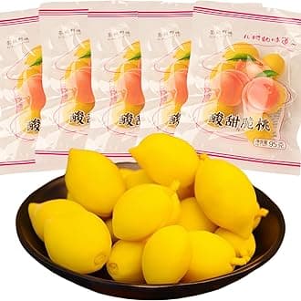 JOIYSVEN – Chinese Snacks | Peach Snacks | Preserved Fruit Delicacies | Chinese Dried Fruit |Tangy Peach Bites | 95g/3.35oz per pack (5 packs)