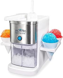 Nostalgia Shaved Ice Machine, White