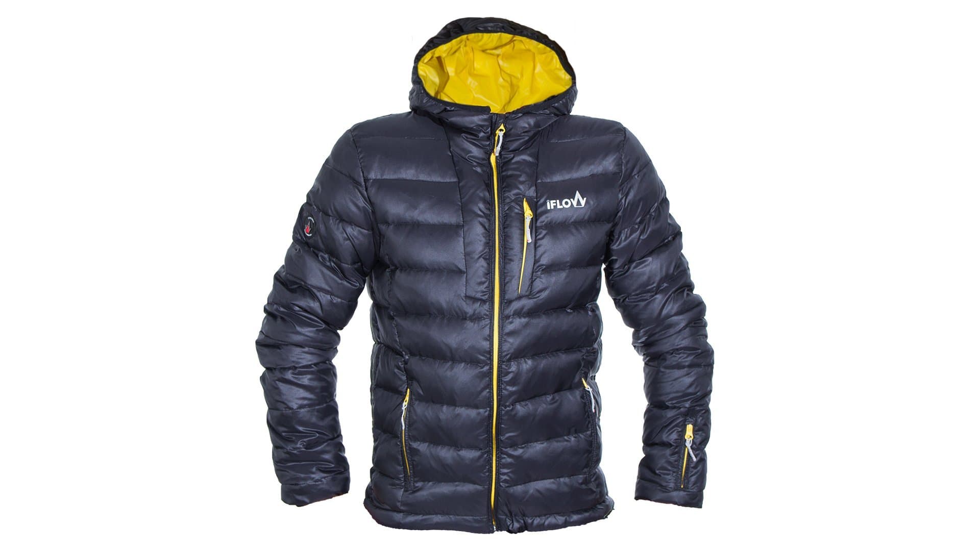 iFLOW Men's Peak Mountain Black Man Jacket