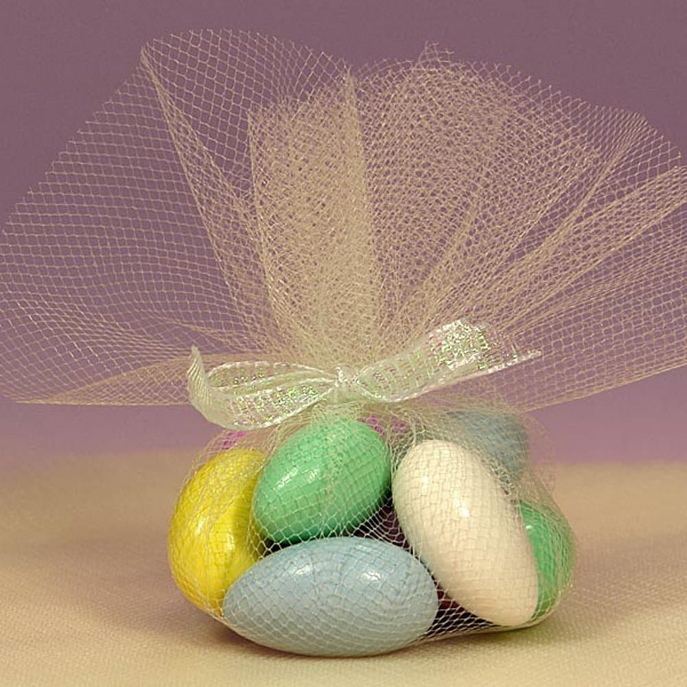 9 Inch Tulle Circles - Ivory (25 per pack)