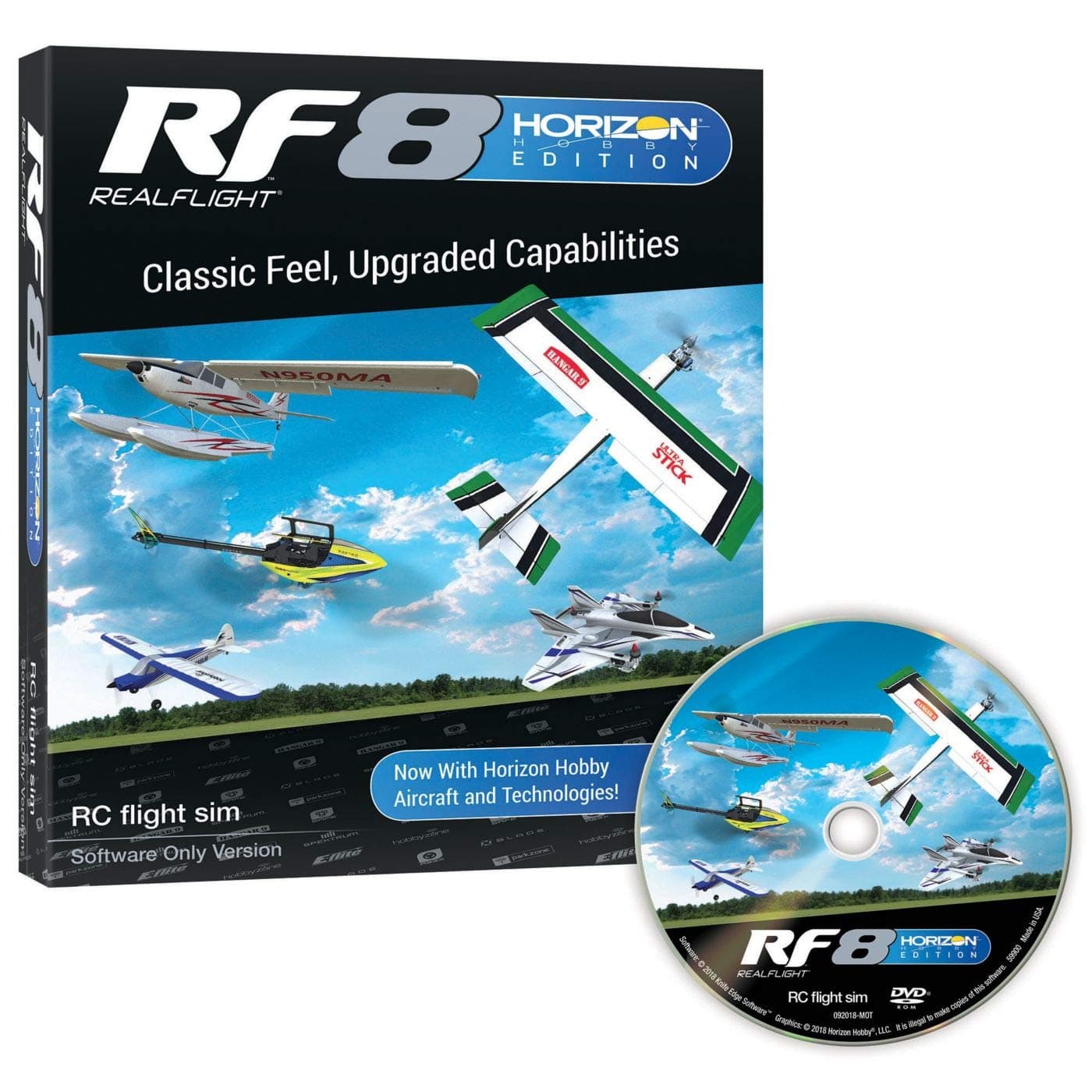 RealFlight 8 Horizon Hobby Edition: RF8 HH RC Flight Simulator Software Only (Controller Not Included), RFL1001