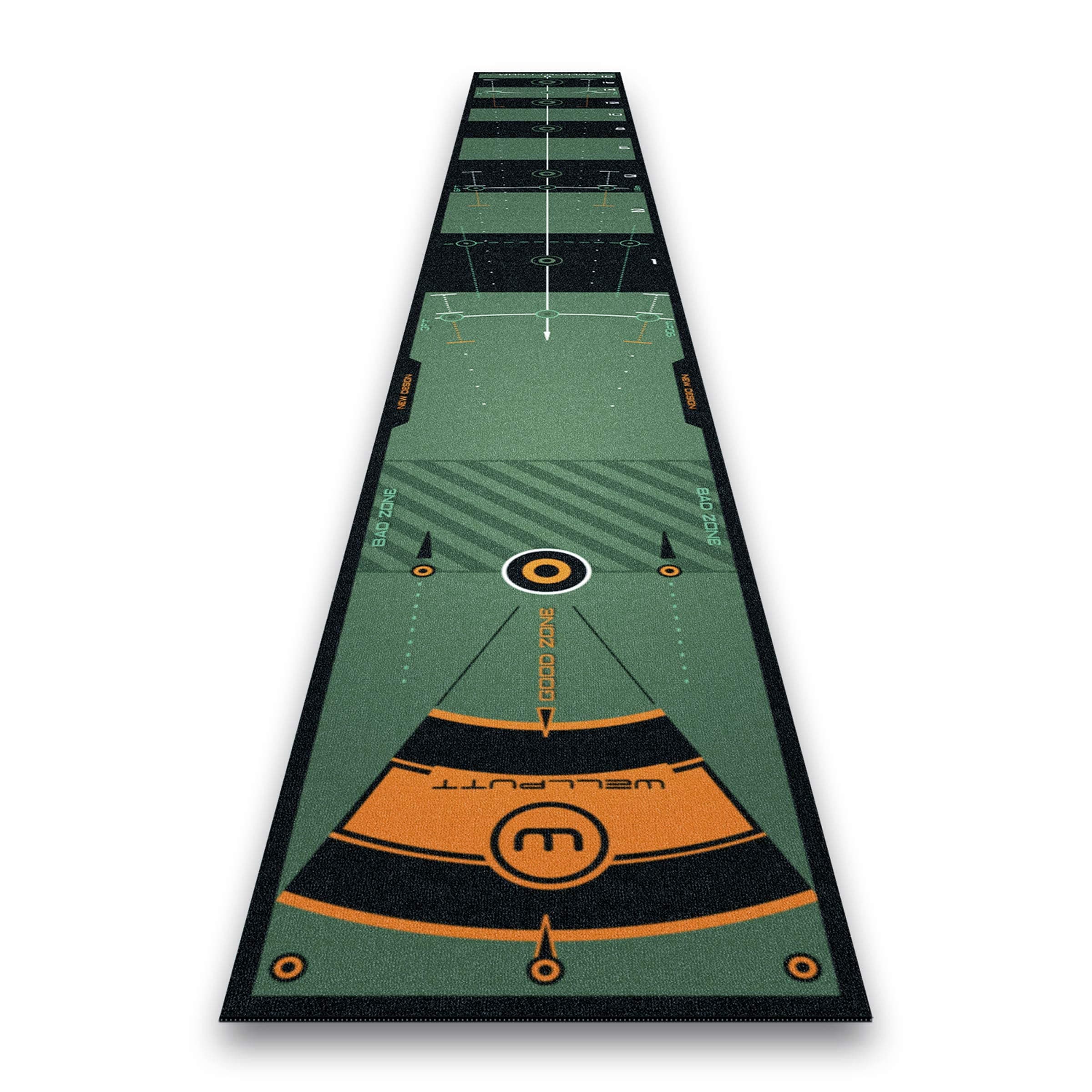 WELLPUTT - Golf Putting Training Mat - 13ft Green