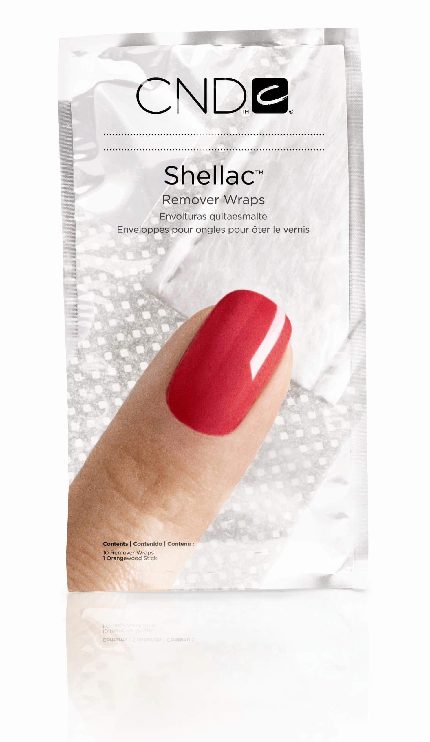 Shellac Remover Wraps 10 Count - Acetone Required, Not Supplied