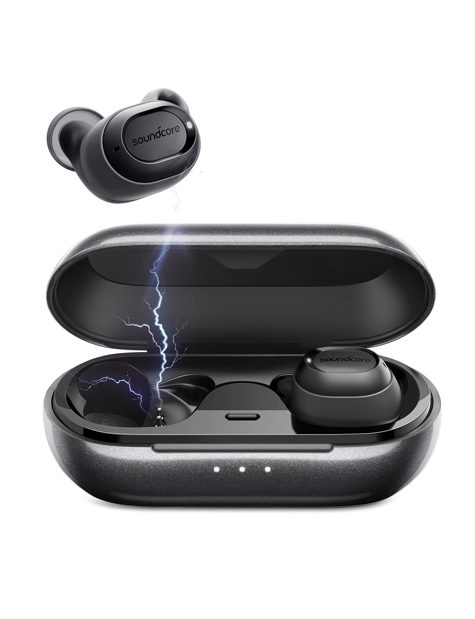 Soundcore Anker Liberty Lite Bluetooth 5.0 True Wireless Earbuds, Easy-Pair Sports Sweatproof Mini Bluetooth Headphones with Graphene-Enhanced Drivers, Stereo Calls and Built-in Mic (Renewed)