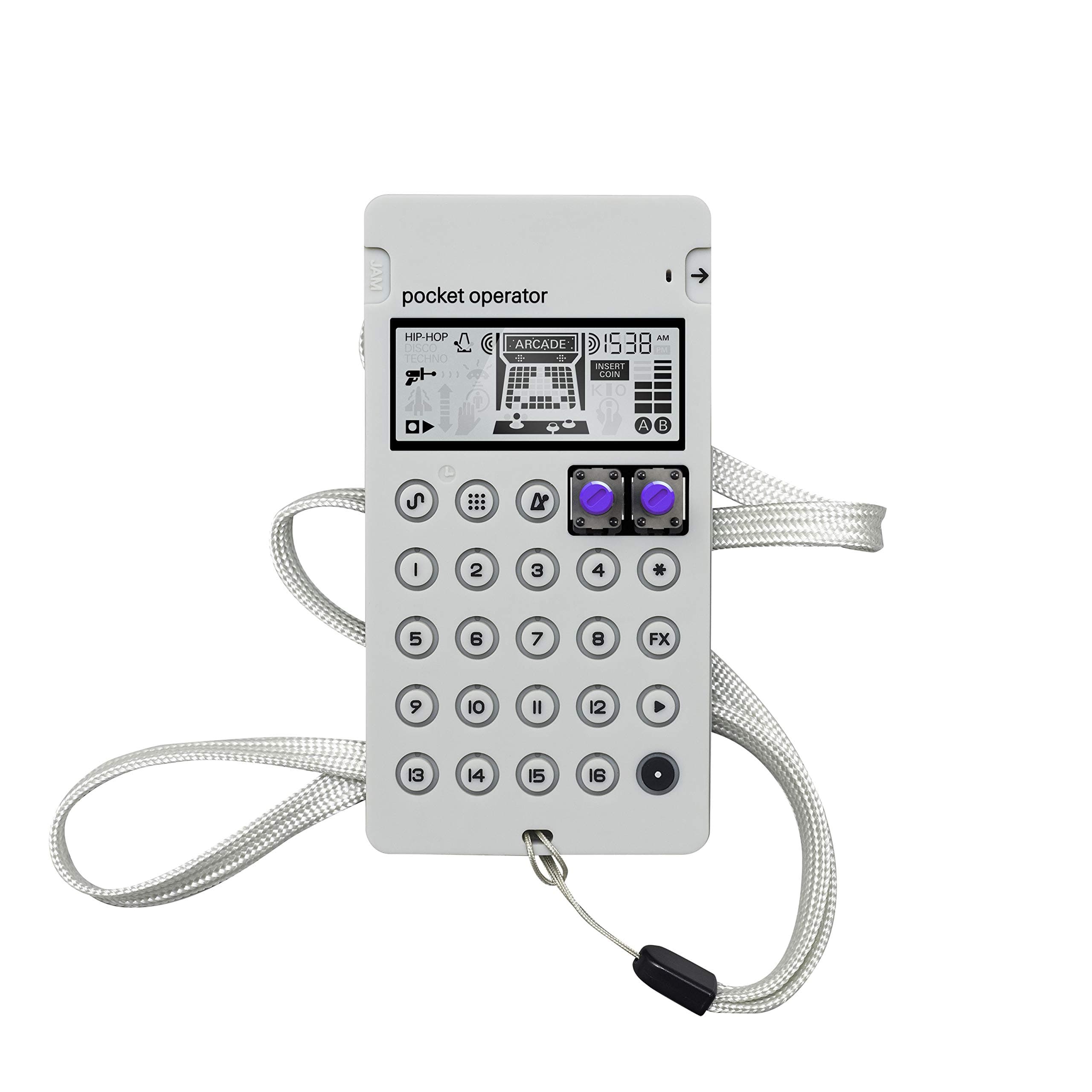 CA-X Silicon Pro-Case for Pocket Operators with Built-in Battery Protection and Anti-Slip Feet (Grey)