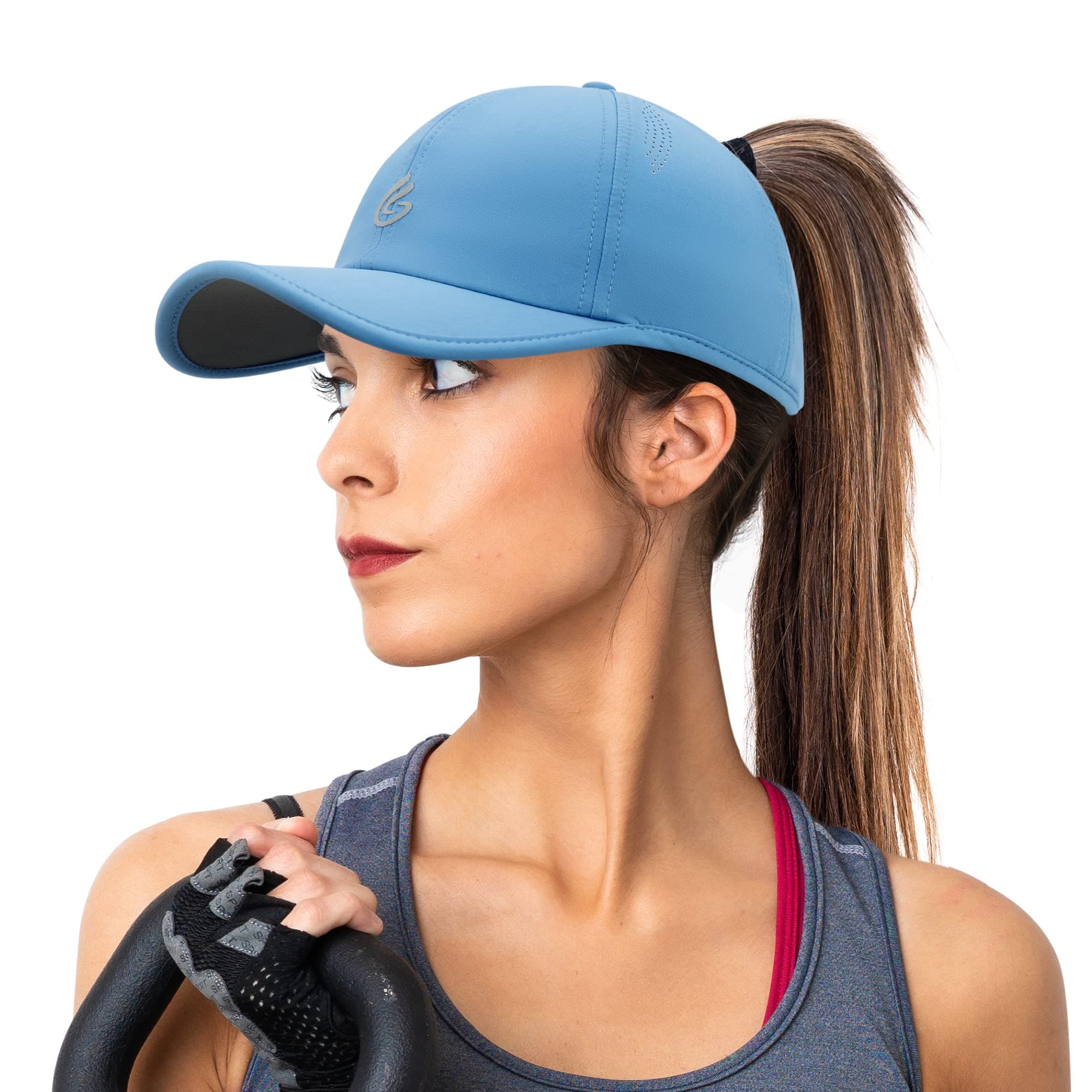 GisdanchzWomen's Performance Adjustable Fit Ponytail Hat