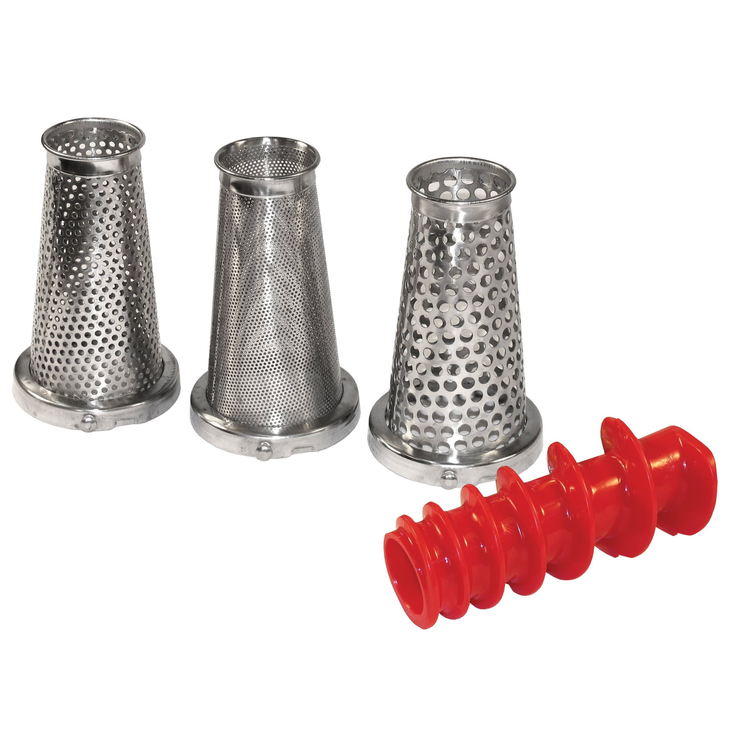 Weston 4 Piece Accessory Kit for Tomato Press and Sauce Maker (07-0858), stainless_steel, Silver