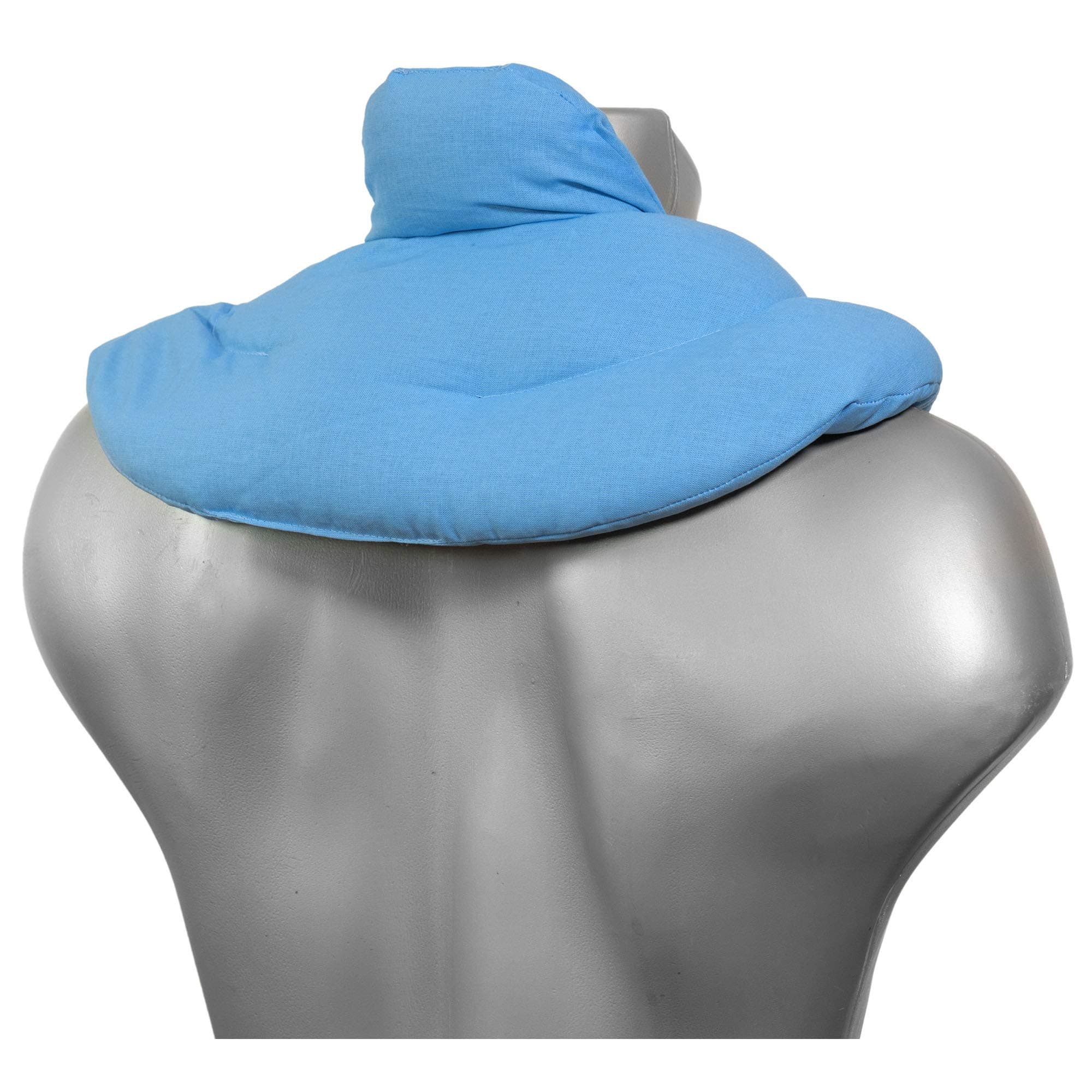 Neck Pillow Light Blue - Hot Cherry Pit Pillow - Heating Pad and Cooling Bag - Cherry Stone - Microwavable