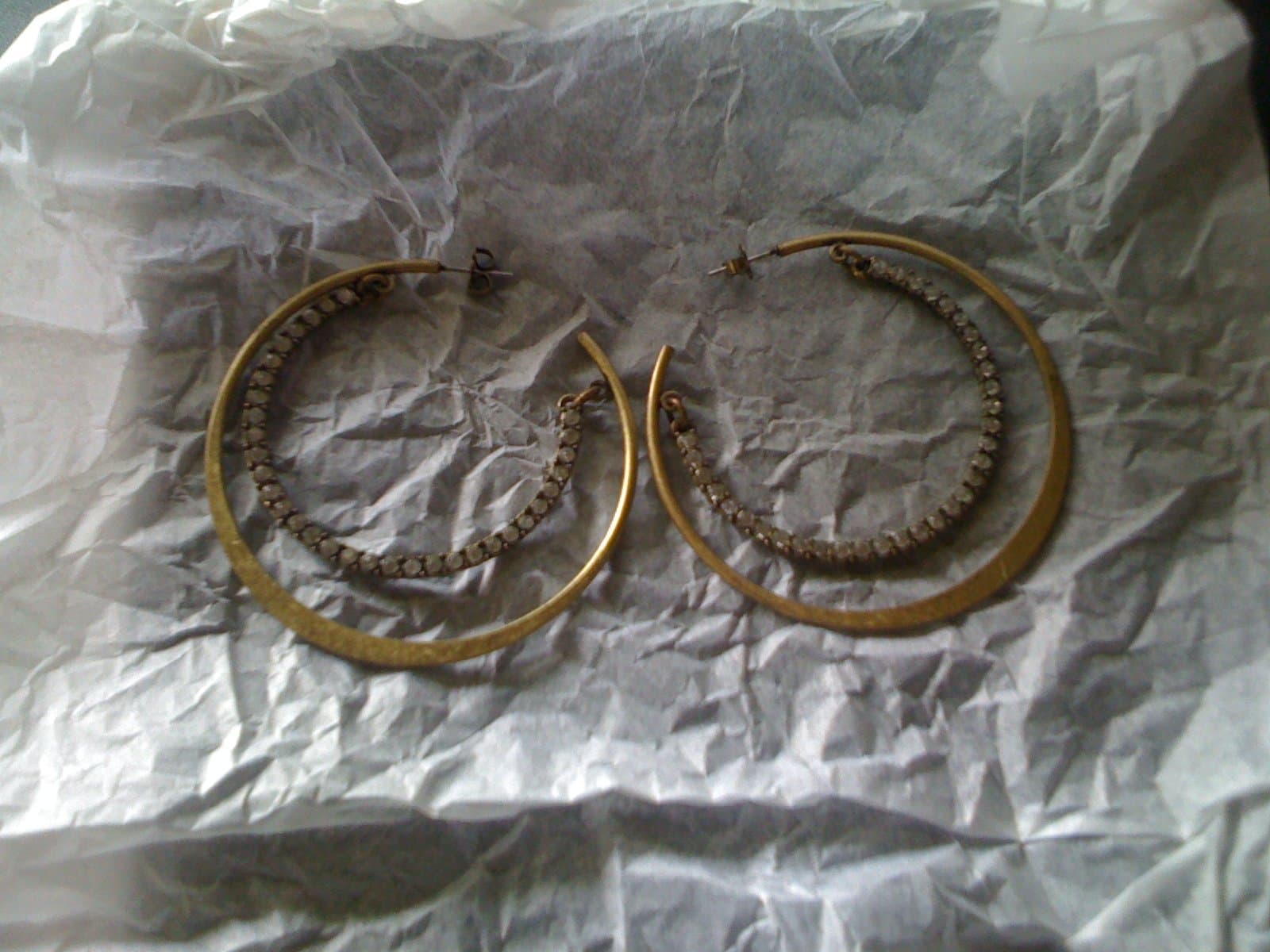 Avon Sparkling Rainbow Hoop Earrings