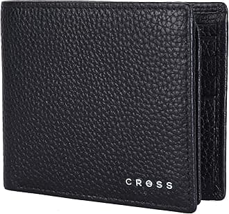 Cross Black Men's Wallet Stylish Genuine Leather Wallets for Men Latest Gents Purse with Card Holder Compartment (AC1288799_3-1)