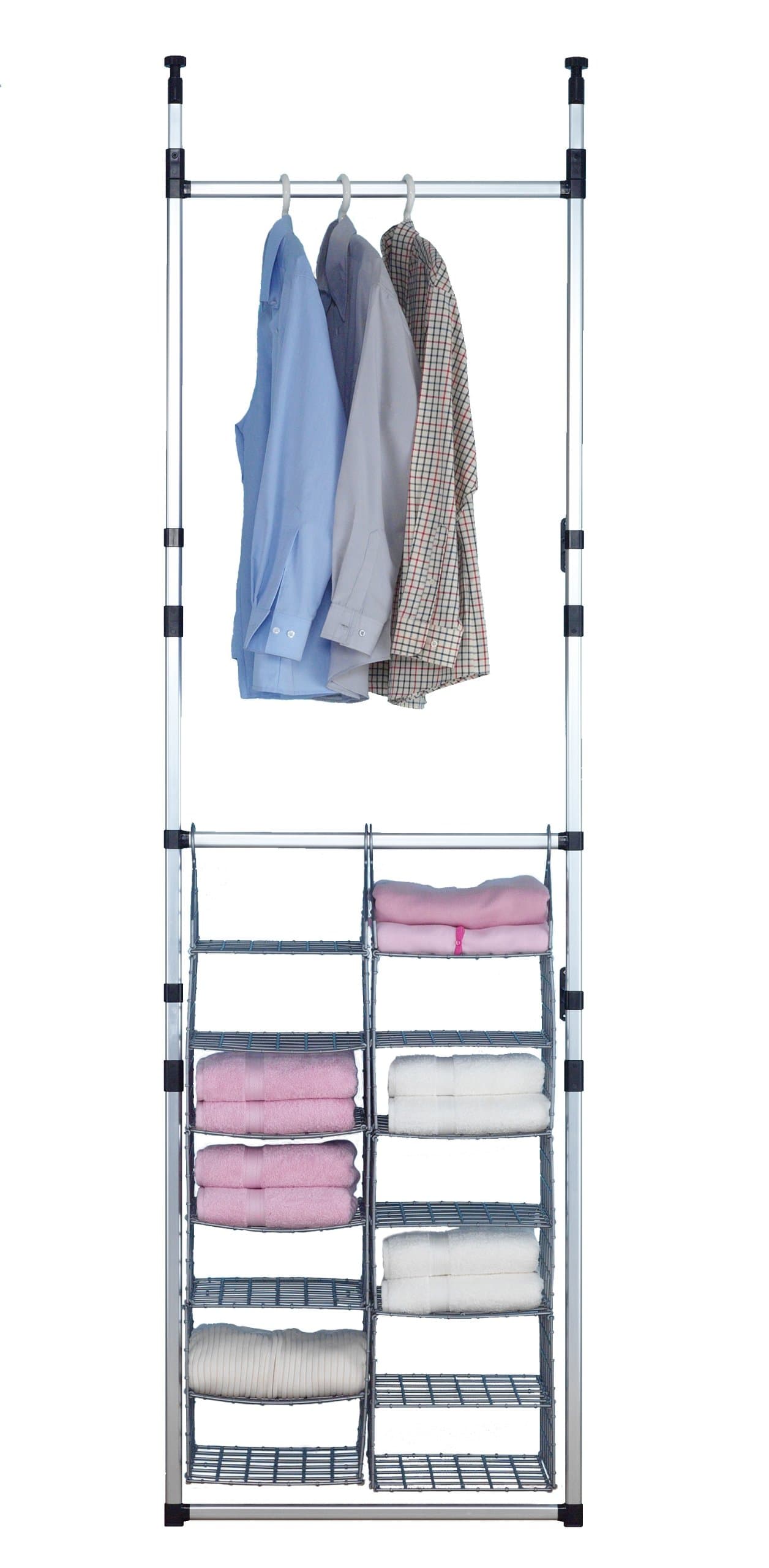 Ruco Basic V146 Extendable Wardrobe with Two Hanging Shelf Units