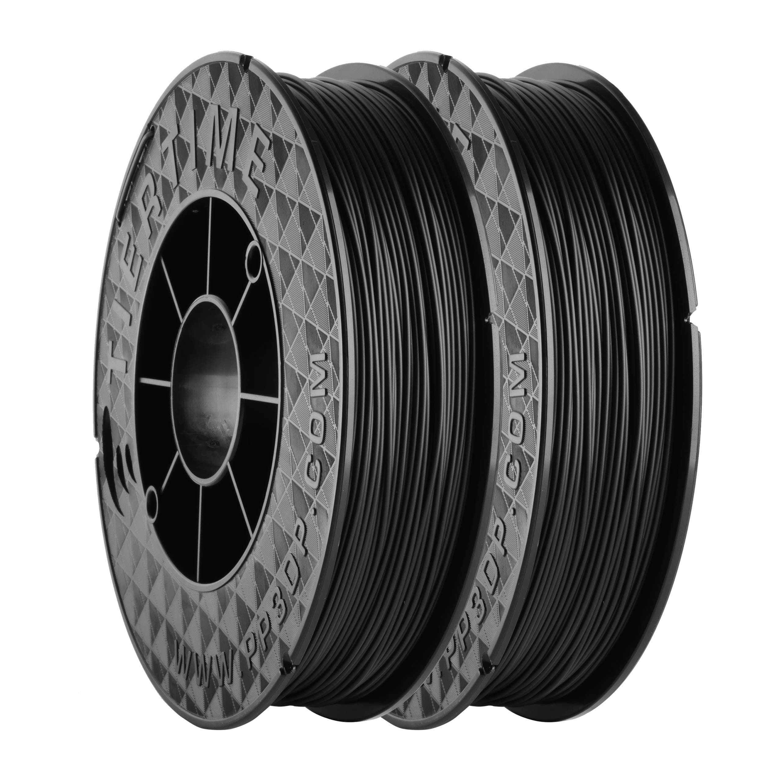 UP Fila Premium ABS 3D Printer Filament, Low Odor, Consistent 1.75mm Diameter,1KG (500g×2 Spools), Black