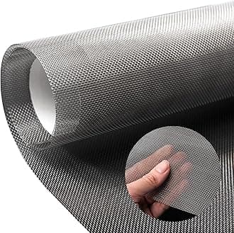 16x40 Inch Wire Mesh Roll, 20 Mesh Stainless Steel Mesh, Never Rust Sturdy Metal Mesh Screen for DIY Projects, Vent, Cage, Garden, Window Screen, Filter Mesh