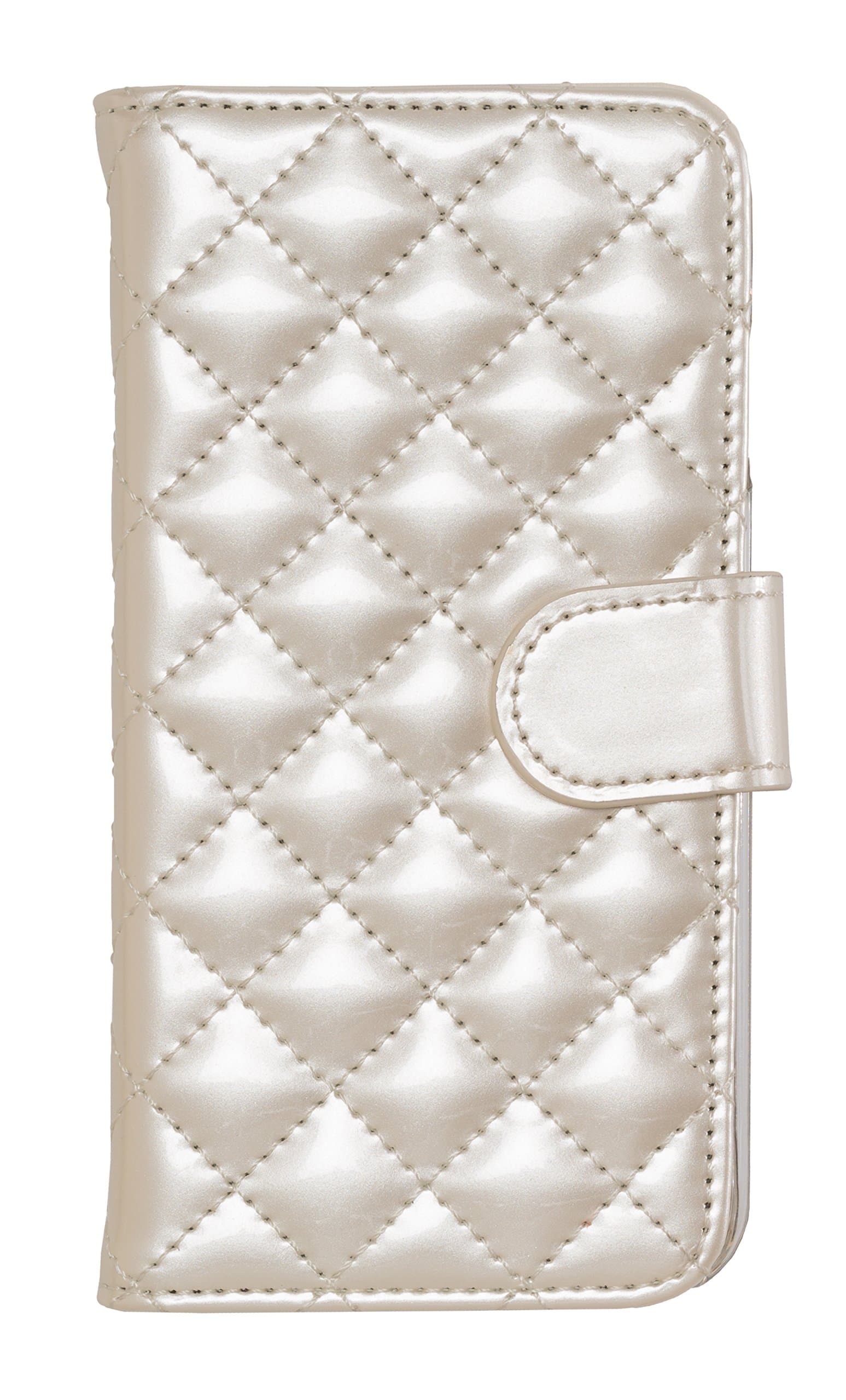 MOBILELUXE Quilted Wallet Phone Case for iPhone 6 Plus/6s Plus/7 Plus/8 Plus - Quilted Ivory