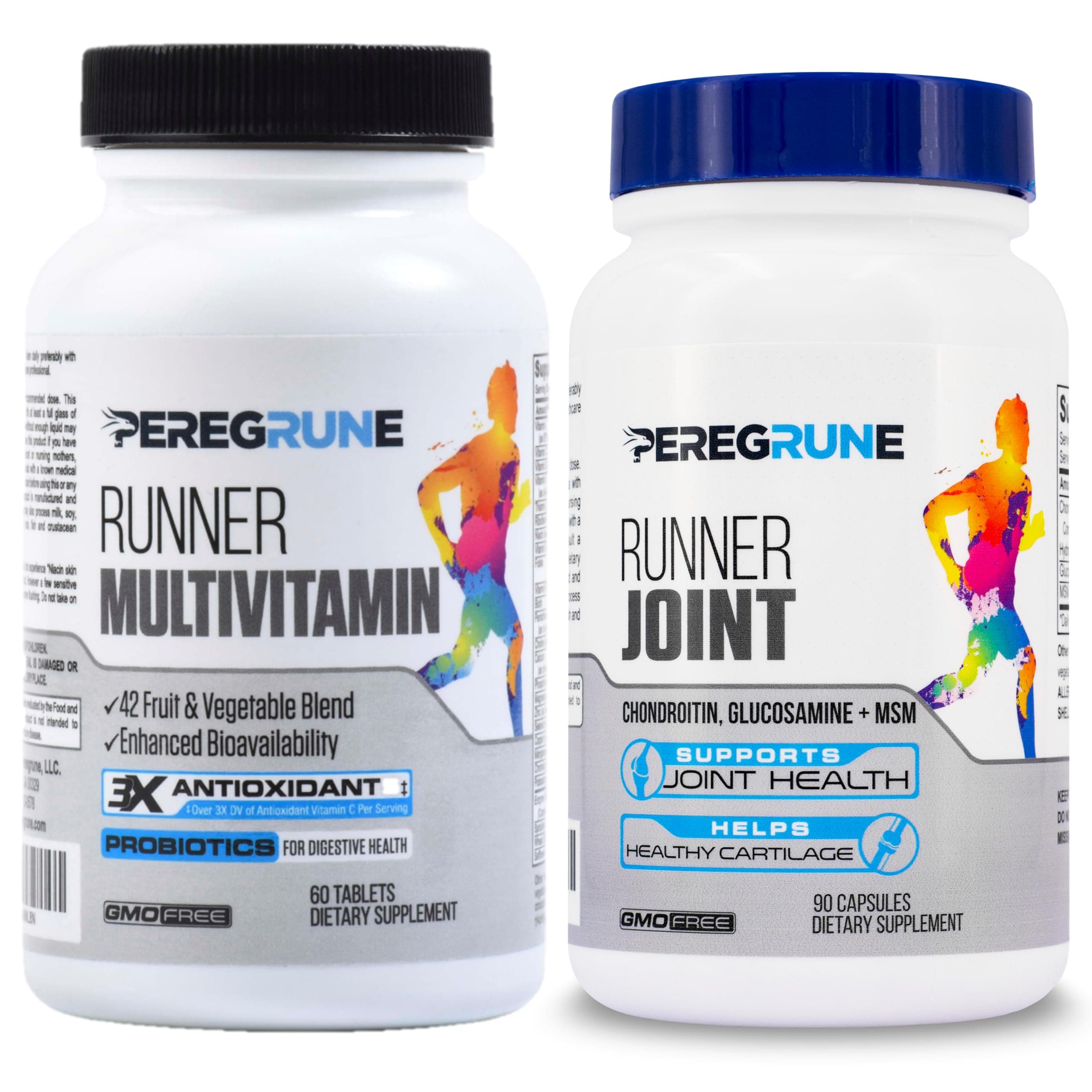 Runner Vitamin & Joint Support Bundle | Engineered Multivitamin for Runners | Antioxidants for Health & Recovery | Vitamin B Complex for Endurance, Energy, VO2 Max | Glucosamine, Chondroitin, MSM