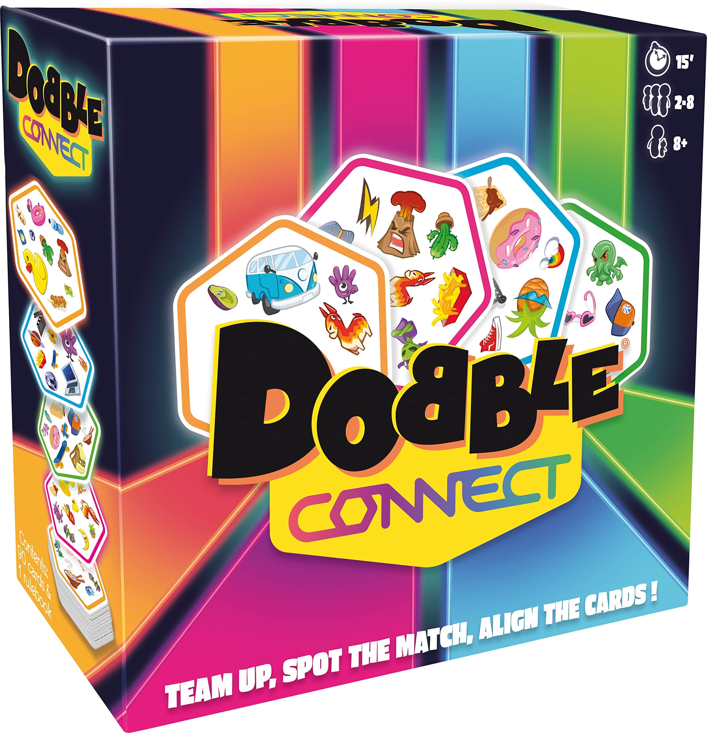 Asmodee | Double Hookup | Quick Reaction Card Game | Ages 8+ | 2-8 Players | 20 Minutes Play Time