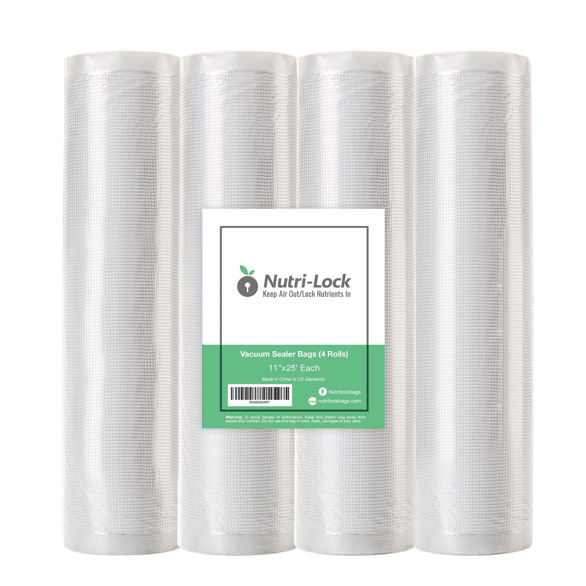 Quart and 11x25 11"x25' Rolls (4-Pack) transparent