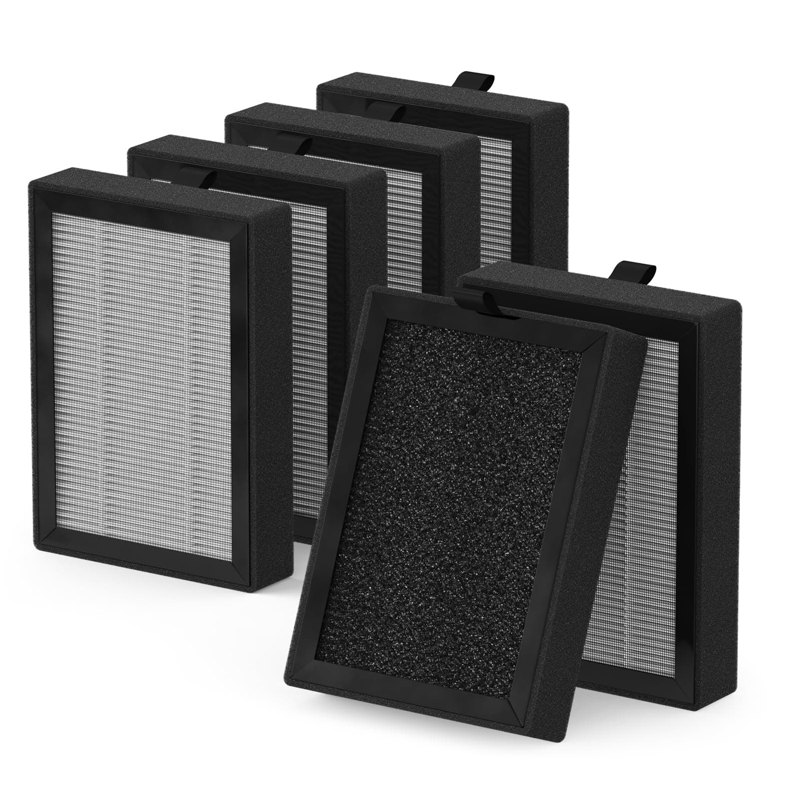 LV-H128 Replacement Filter for LEVOIT LV-H128, PUURVSAS (HM669A), ROVACS (RV60) Air Cleaner Purifier, LV-H128-RF, 6 Pack[Amazon-developed Certification] Compact by Design