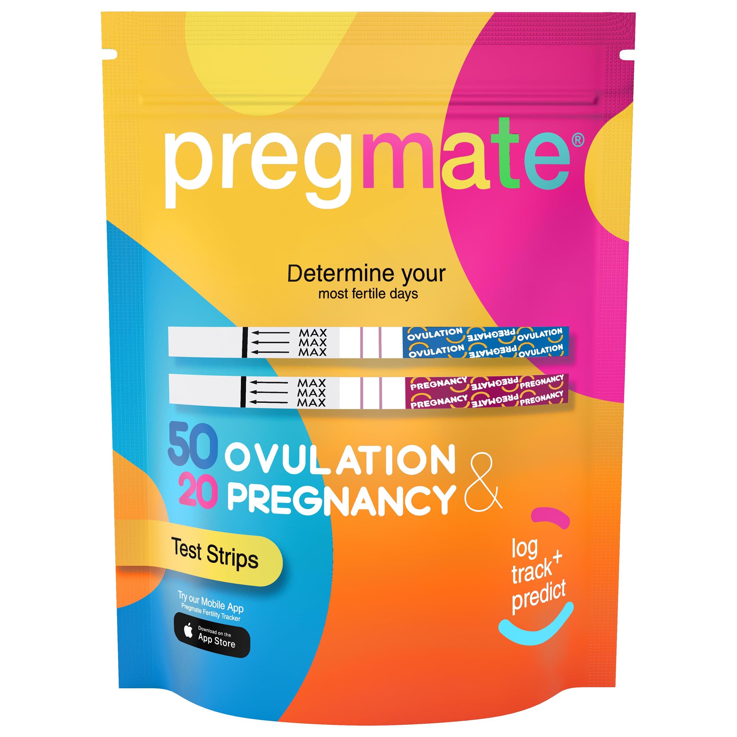 Pregmate 50 Ovulation and 20 Pregnancy Test Strips