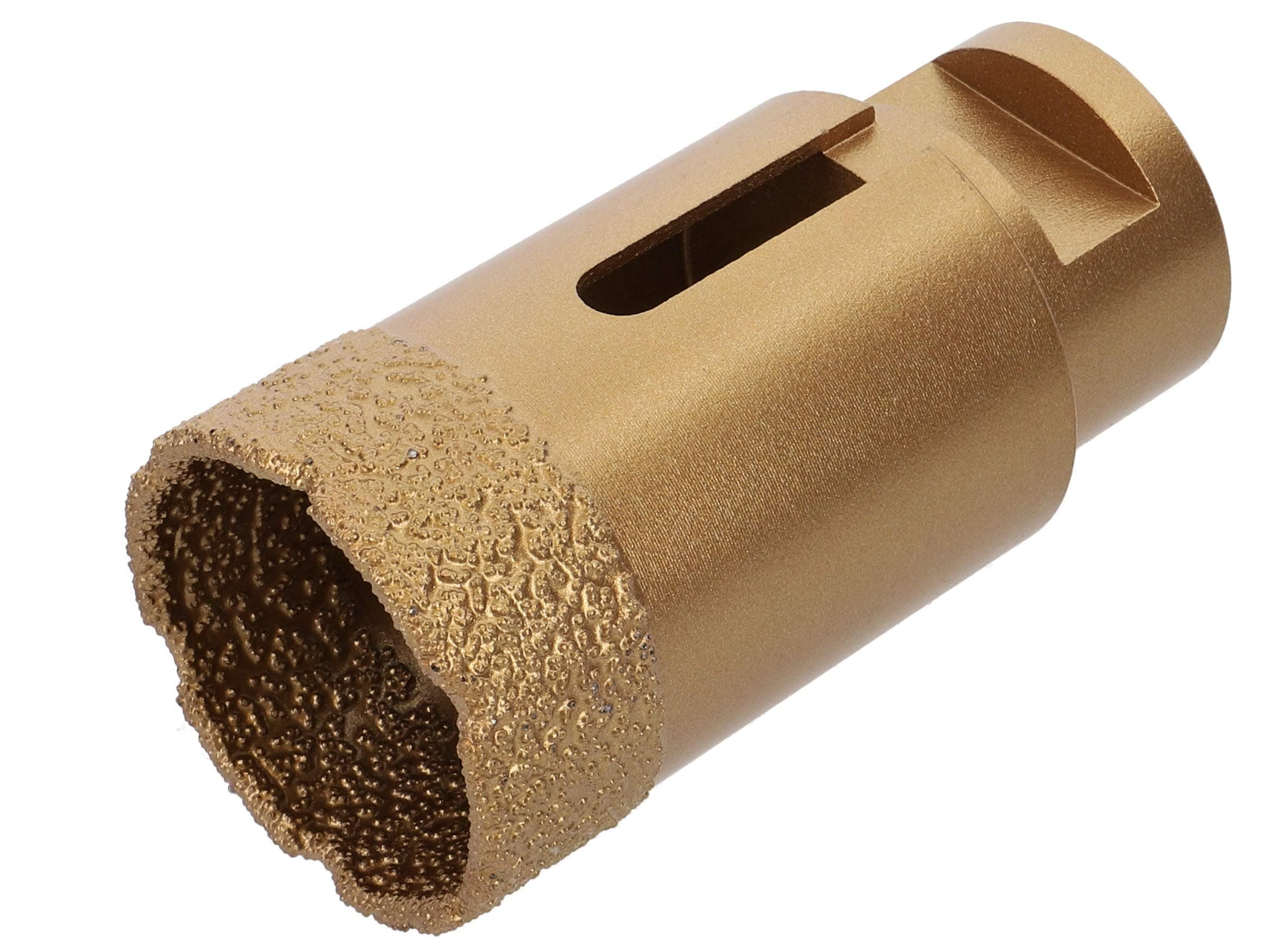 PRODIAMANT professional tile drill bit tile 38 mm x M14 diamond drill bit angle grinder for dry drilling in fine stoneware, wall tiles and natural stone