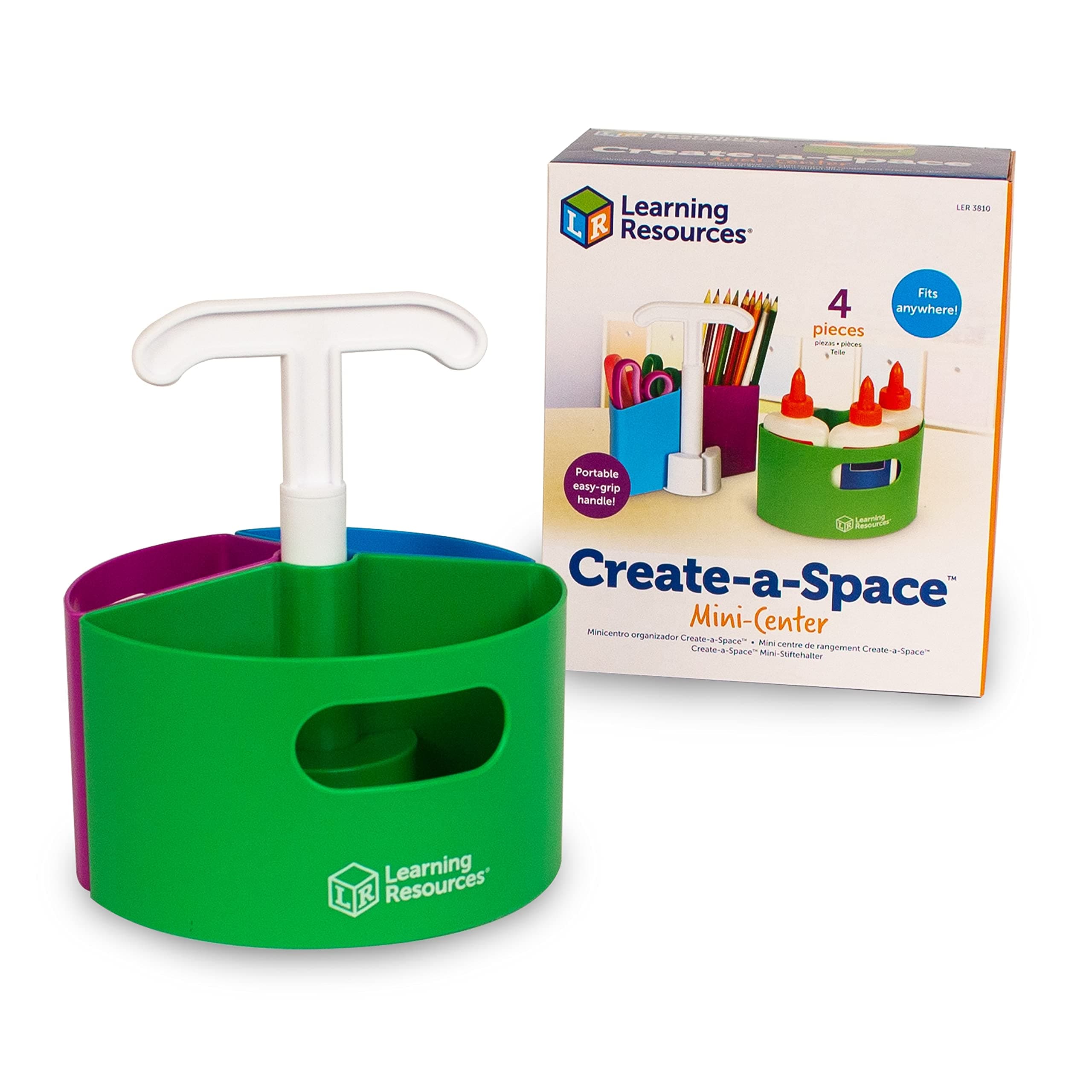 Create-a-Space Mini Center - Classroom Craft Keeper, Maker Space, Small Space Storage, Teacher Organizer, Home School Accessories, 4 Piece Set