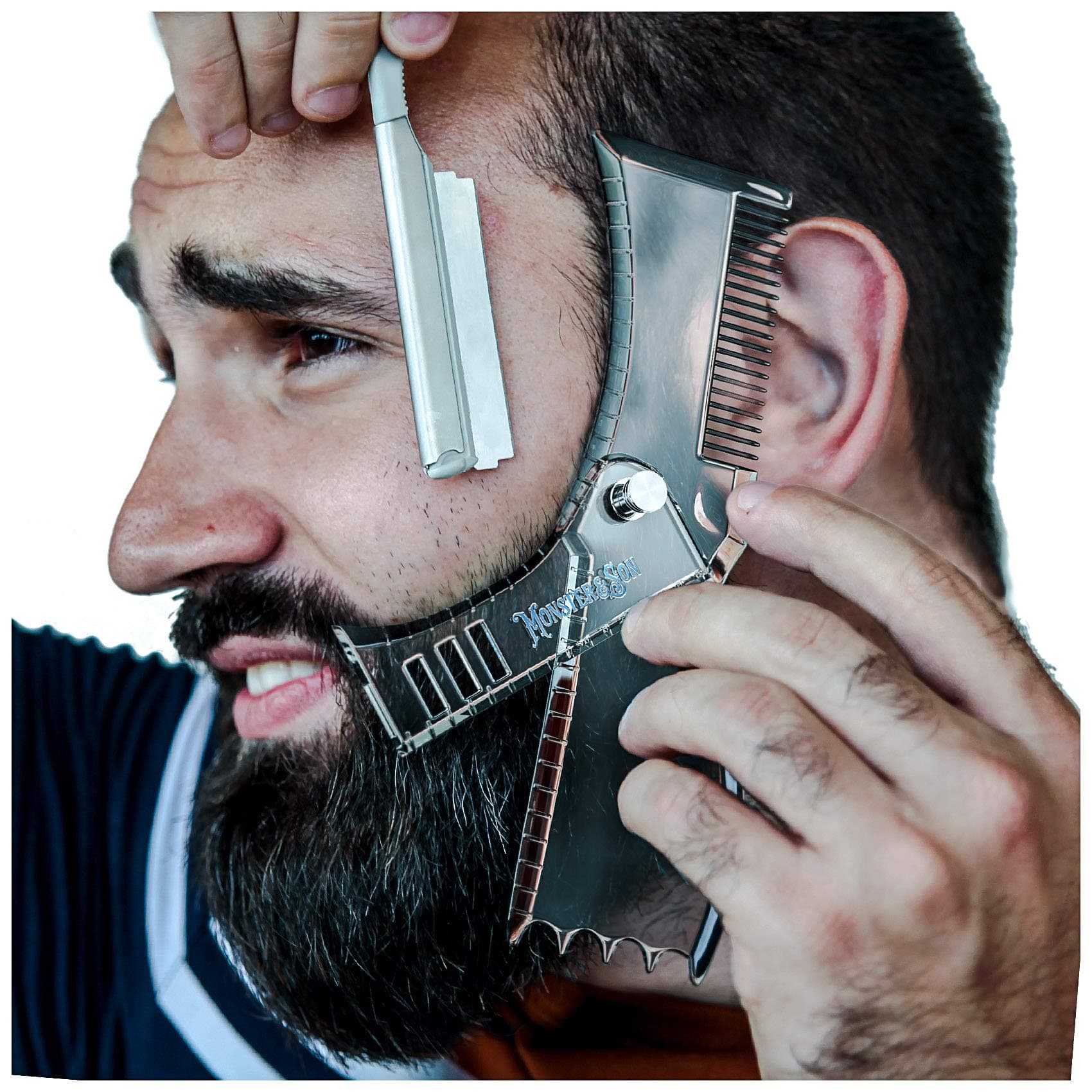 Rotary Beard Shaper - Revolutionary Compact Shaving Template