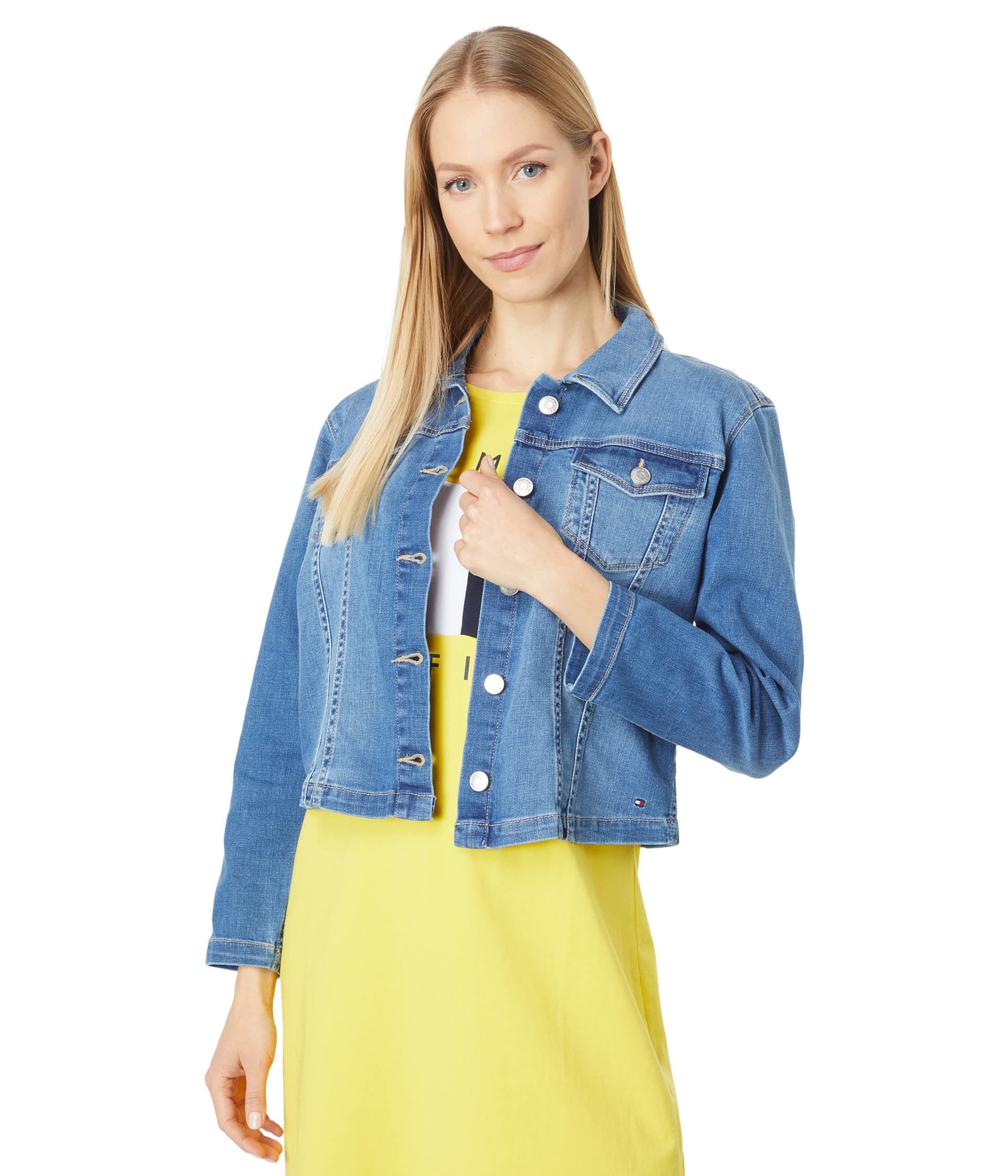 Tommy Hilfiger womens Stretch Denim Jacket