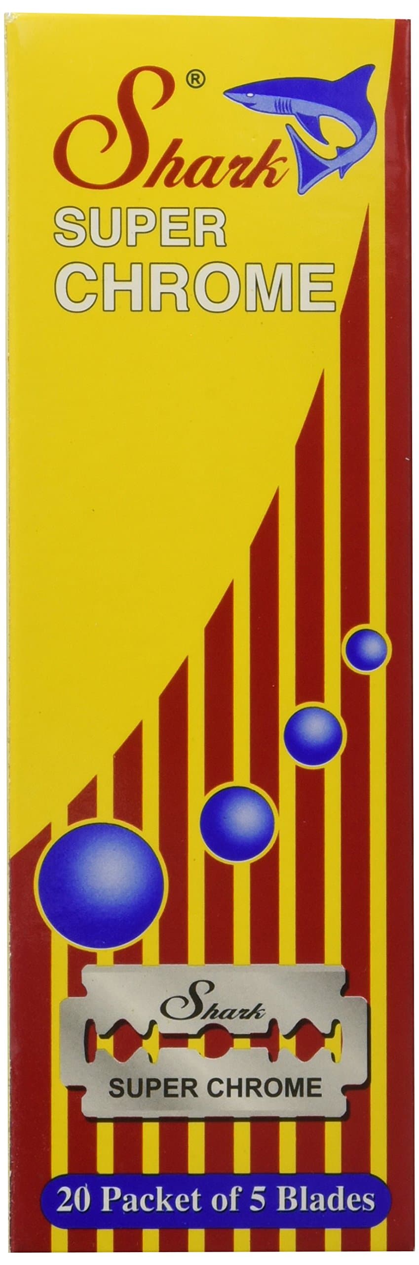 Double Edge Safety Razor Blades, Super Chrome, 100 Count