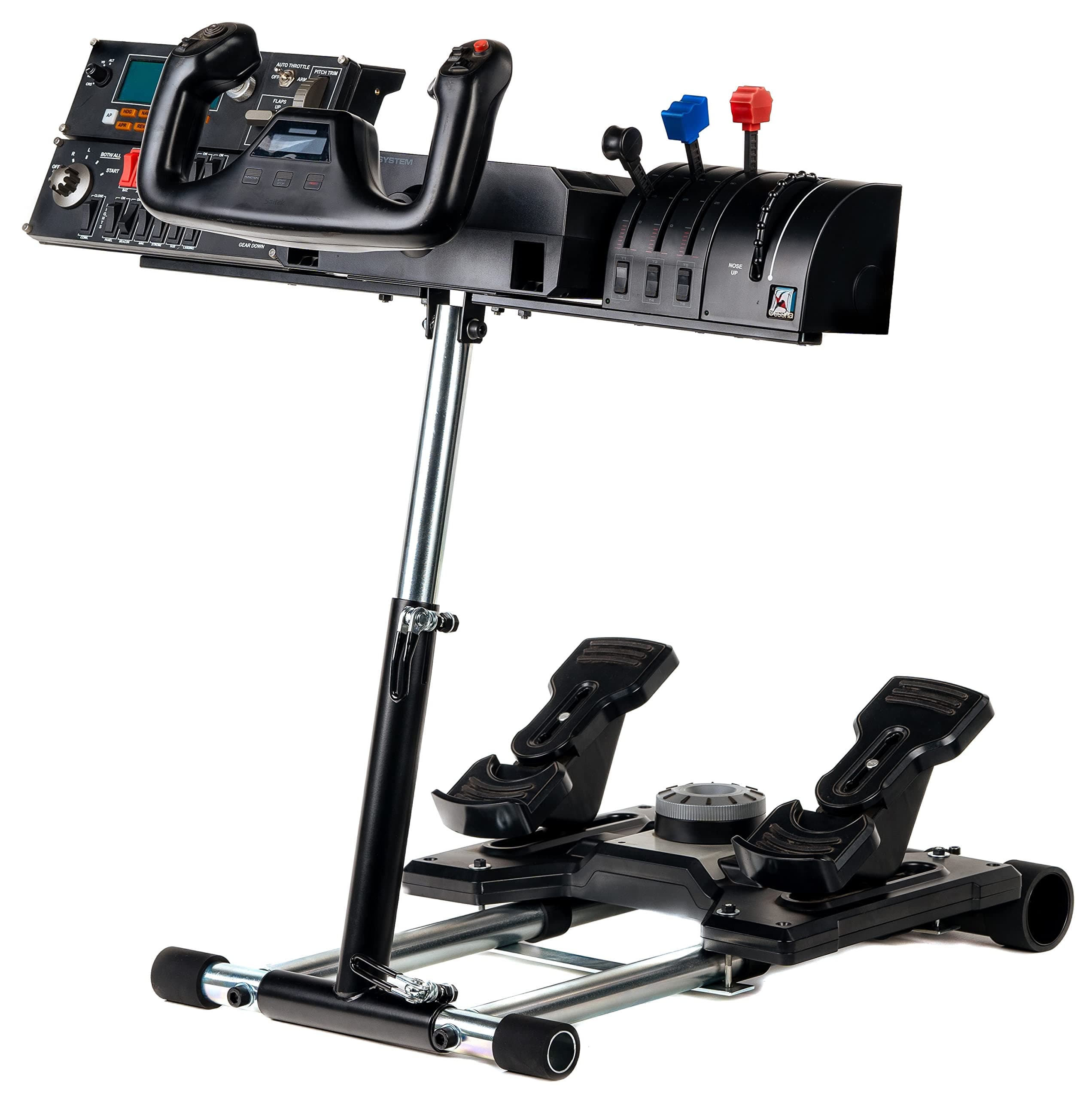 Wheel Stand Pro S Flight Stand Compatible With G Saitek Pro Flight Yoke Support; Deluxe V2; Wheel Stand Only Flight System Not included. Not Compatible w/Honeycomb
