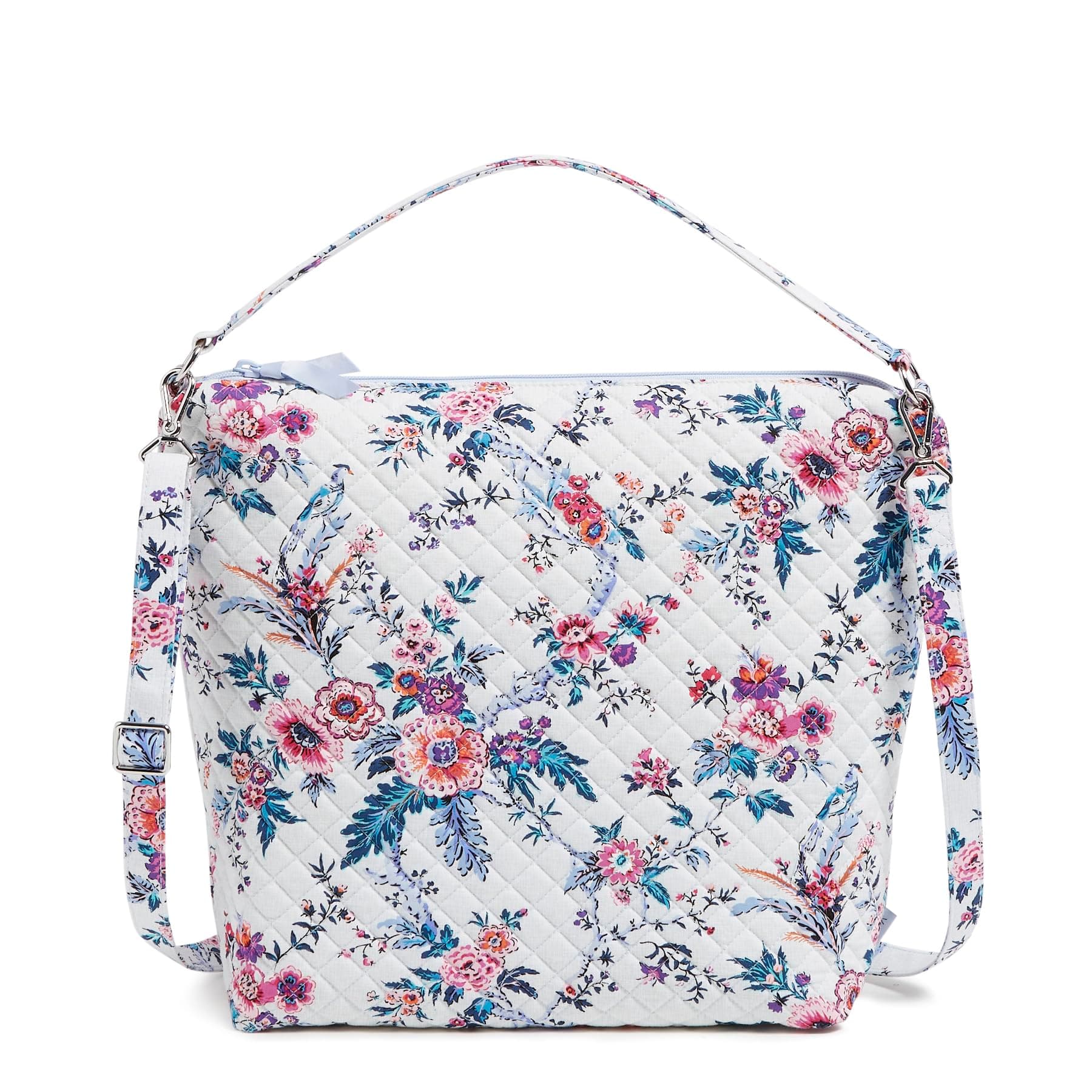 Vera Bradley Women's Cotton Oversized Hobo Shoulder Bag Handbag