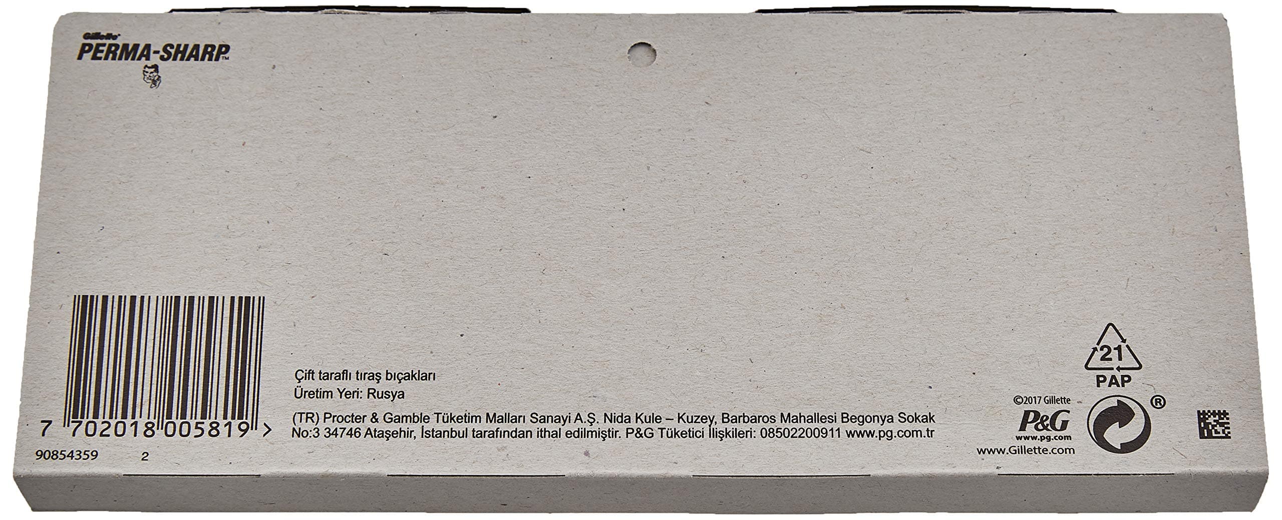 Perma-Sharp Double Edge Safety Razor Blades, 100 Count, 20 Count (Pack of 5)