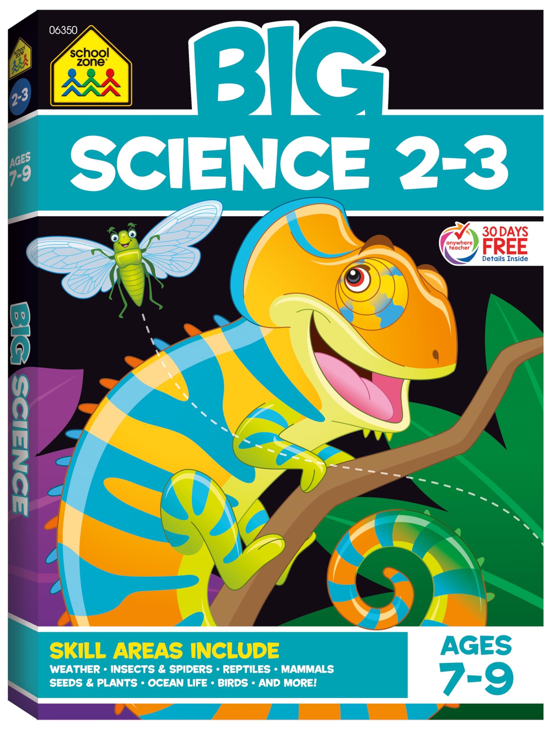 School Zone Big Science Workbook: 320 Pages, 2nd Grade, 3rd Grade, Weather, Seeds, Plants, Insects, Mammals, Ocean Life, Birds, Ages 7 to 9