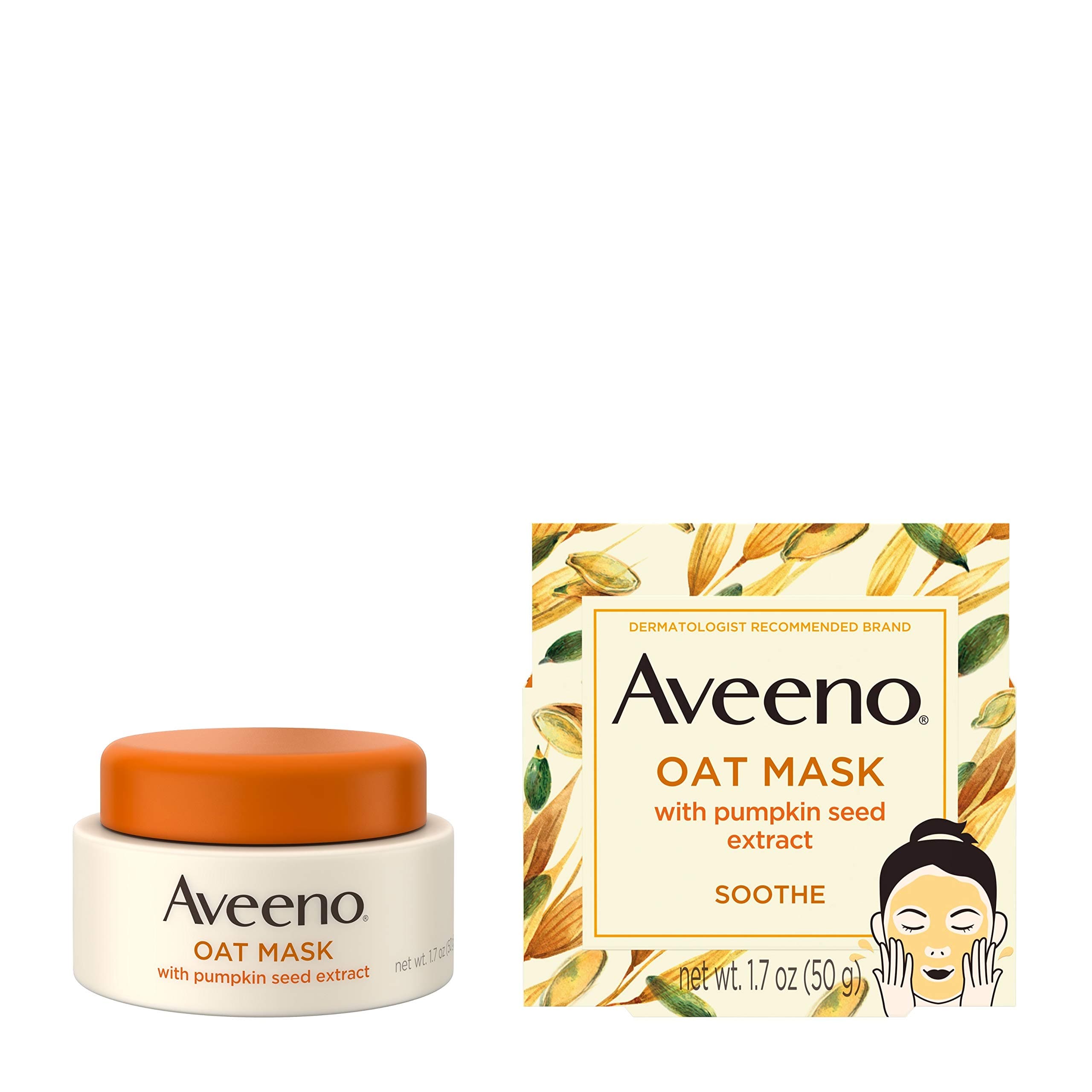 Aveeno Oat Face Mask with Pumpkin Seed Extract