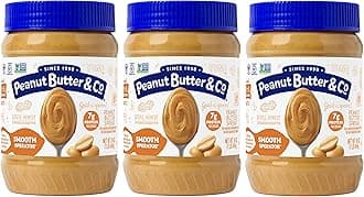 Peanut Butter & Co. Smooth Operator Peanut Butter, Non-GMO Project Verified, Gluten Free, Vegan, 16 Oz (Pack of 3)