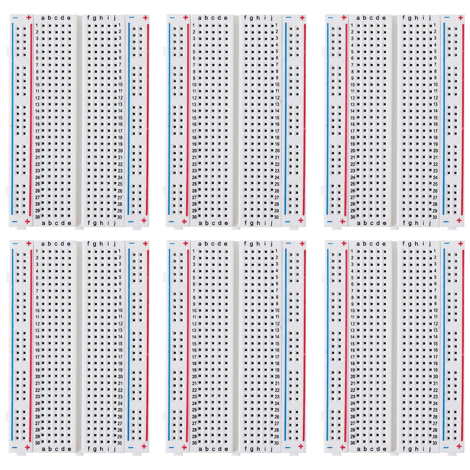 DEYUEDEYUE breadboard Set Prototype Board - 6 PCS 400 Pin Solderless Board Kit for Raspberry pi and Arduino Project
