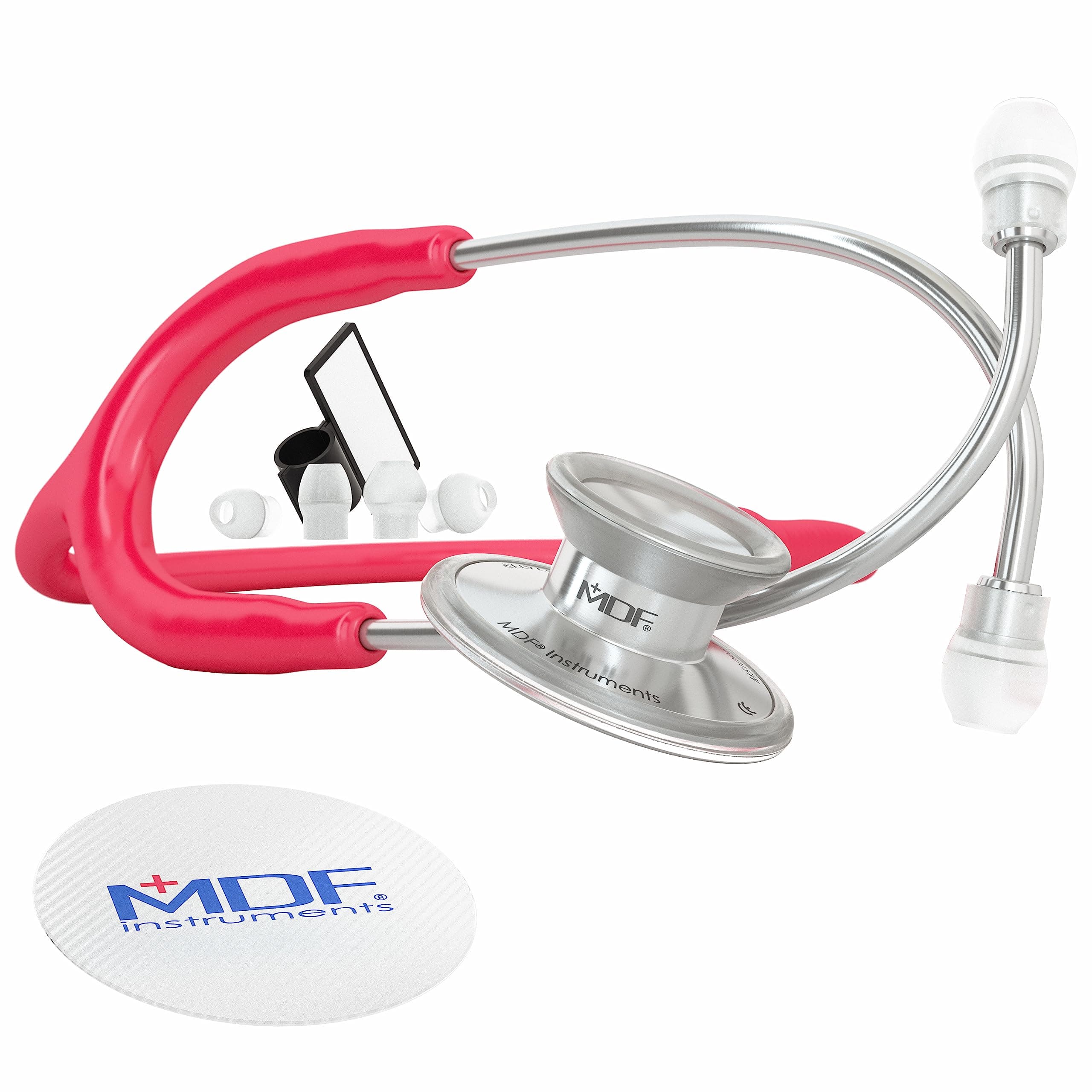 Mdf Acoustica Lightweight Dual Head Stethoscope- (MDF747XP23) (Raspberry)