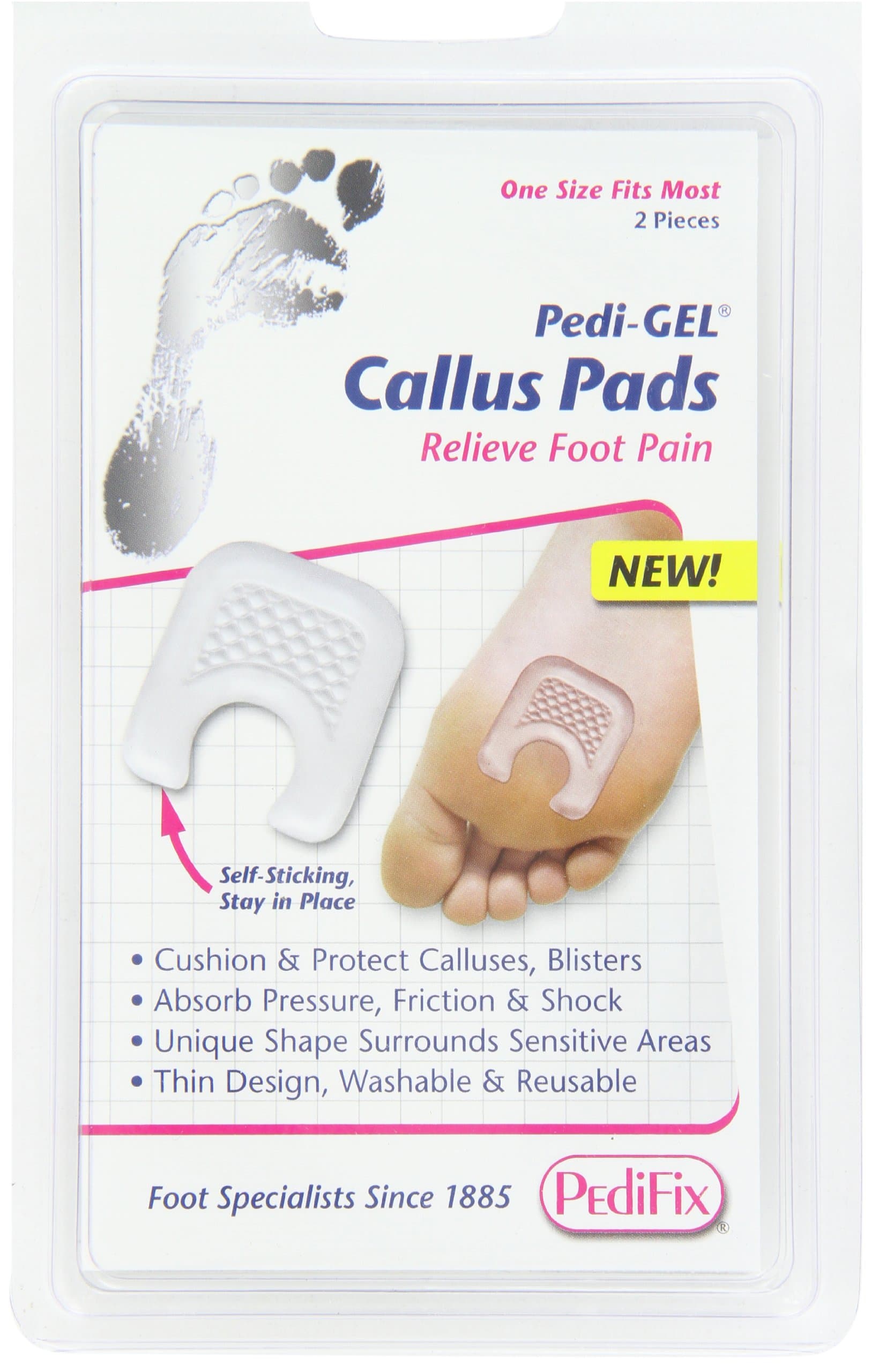 PediFix Pedi-gel Callus Pads, 2-Count
