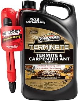 Spectracide Terminate Termite And Carpenter Ant Killer 1.33 Gallons, Includes AccuShot Sprayer, 4 Pack