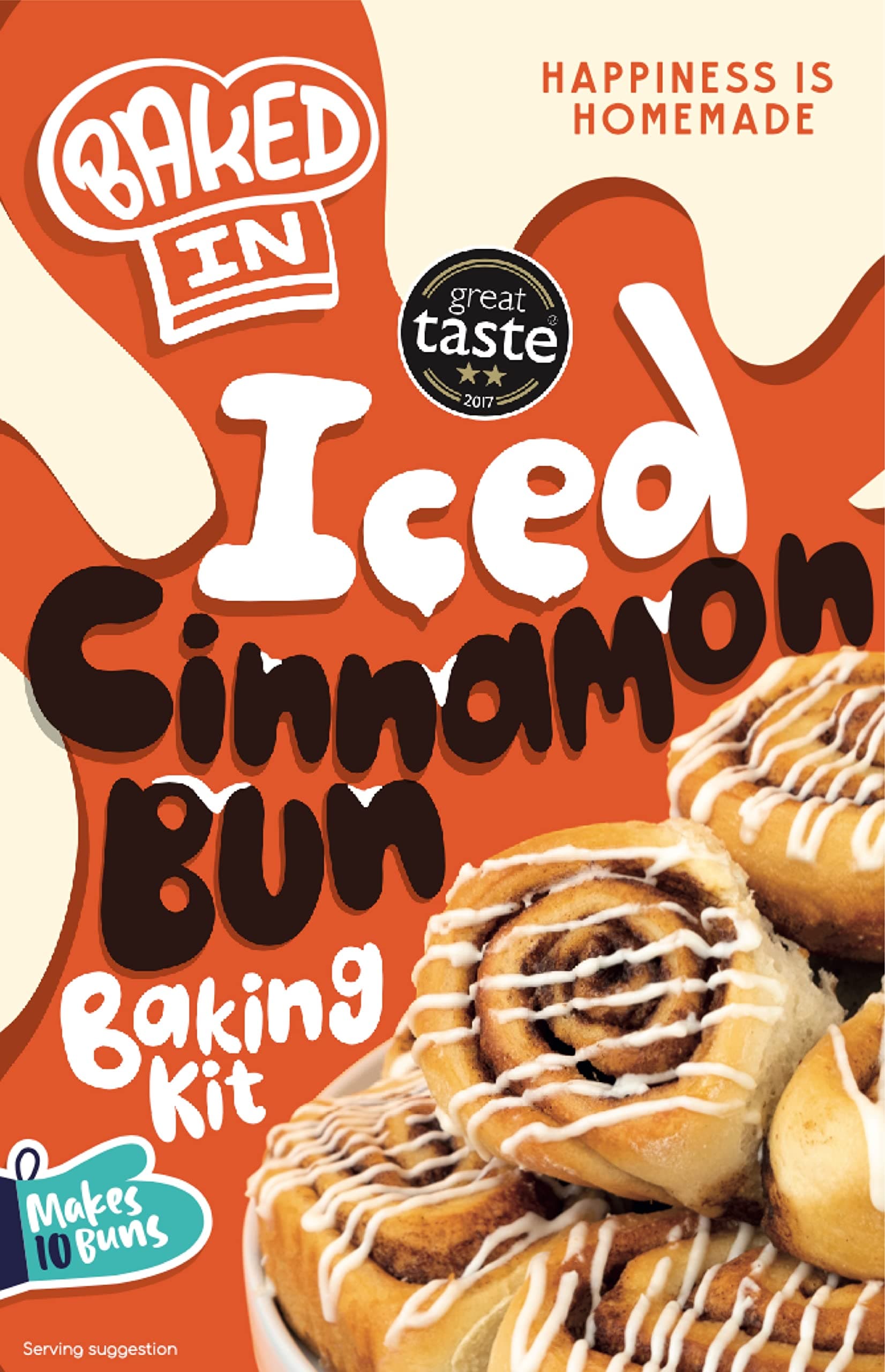 Bakedin Iced Cinnamon Bun Kit, 435 g