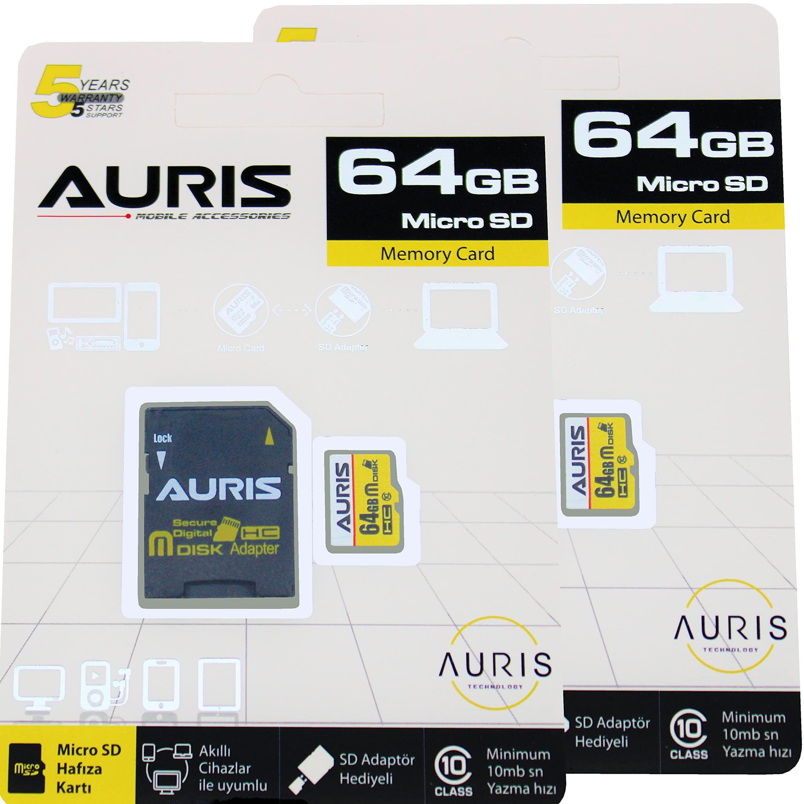 Sofi Flash 64 GB SDHC Flash Memory Card 2 Pack