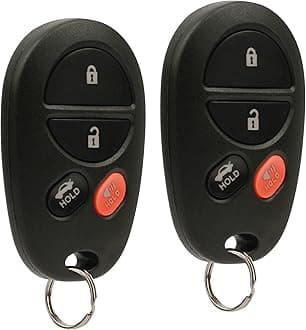 Key Fob Keyless Entry Remote fits Toyota Avalon, Solara 2005 2006 2007 2008 (GQ43VT20T 4-Btn), Set of 2