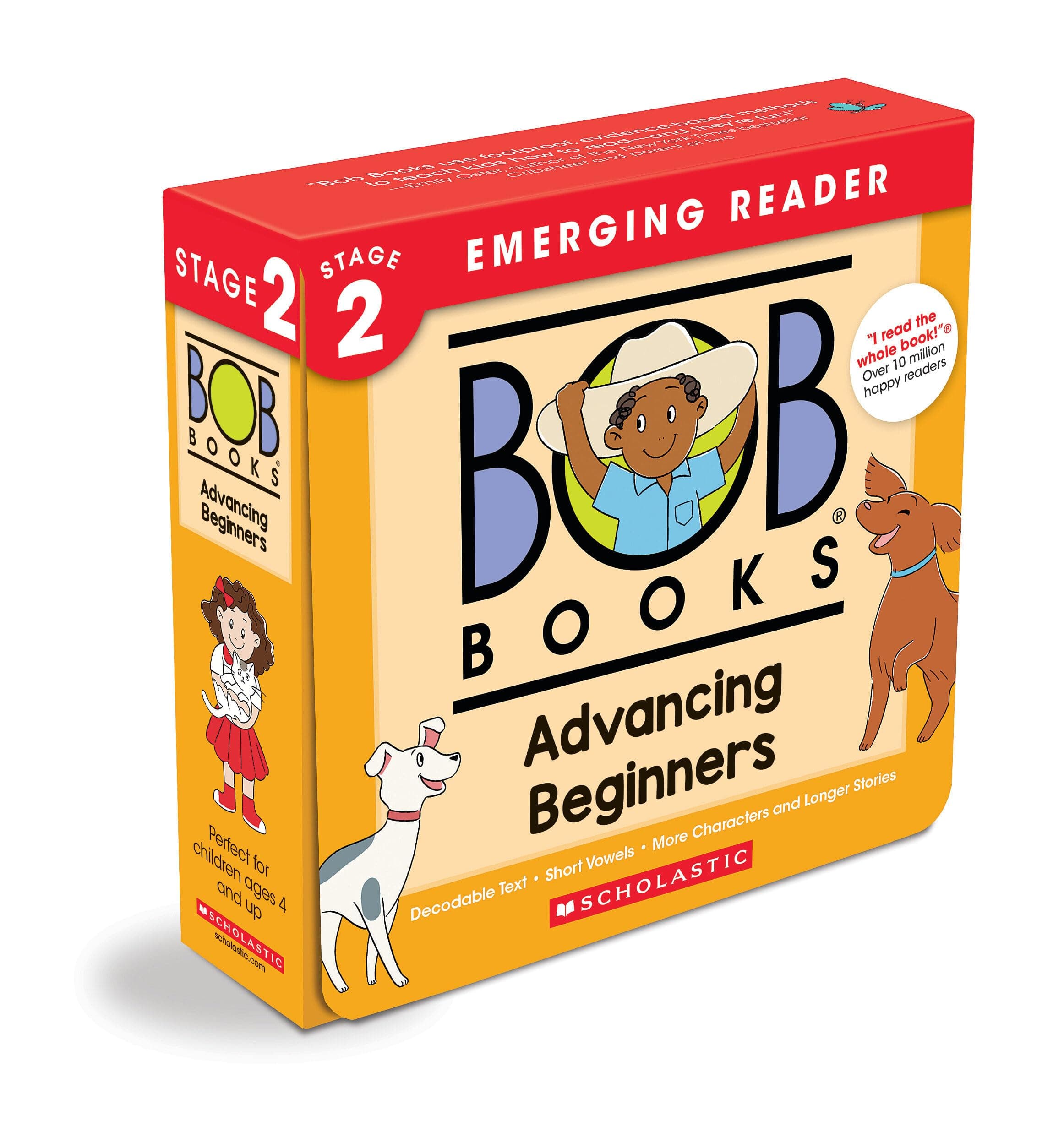 Bob Books - Advancing Beginners Box Set of 12 Paperbacks | Decodable Phonics Books, Ages 4 and up, Kindergarten (Stage 2: Emerging Reader)