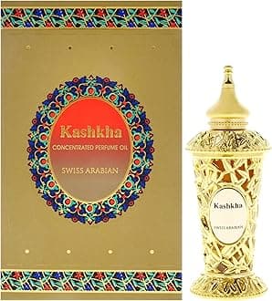 Swiss Arabian Kashkha - Luxury Products From Dubai - Long Lasting And Addictive Personal Perfume Oil Fragrance - A Seductive Signature Aroma - 0.6 Oz