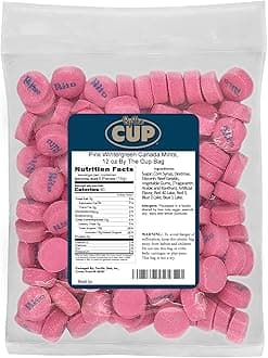 By The Cup Pink Wintergreen Mints 12 oz Bulk Bag