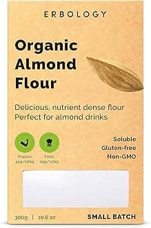Organic Almond Flour 300g - Gluten-Free - Small Batch - Perfect for Homemade Almond Milk - Sustainably Straight from Farm - Non-GMO