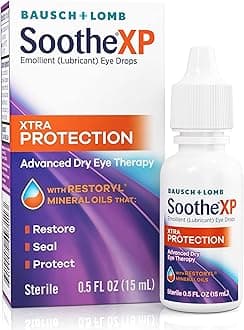 Soothe XP Eye Drops for Dry Eye Symptoms, Xtra Protection Lubricating Eye Drops, Restores Moisture, Relieves Irritation and Protects Against Tear Loss, Advanced Dry Eye Therapy, 0.5 Fl Oz